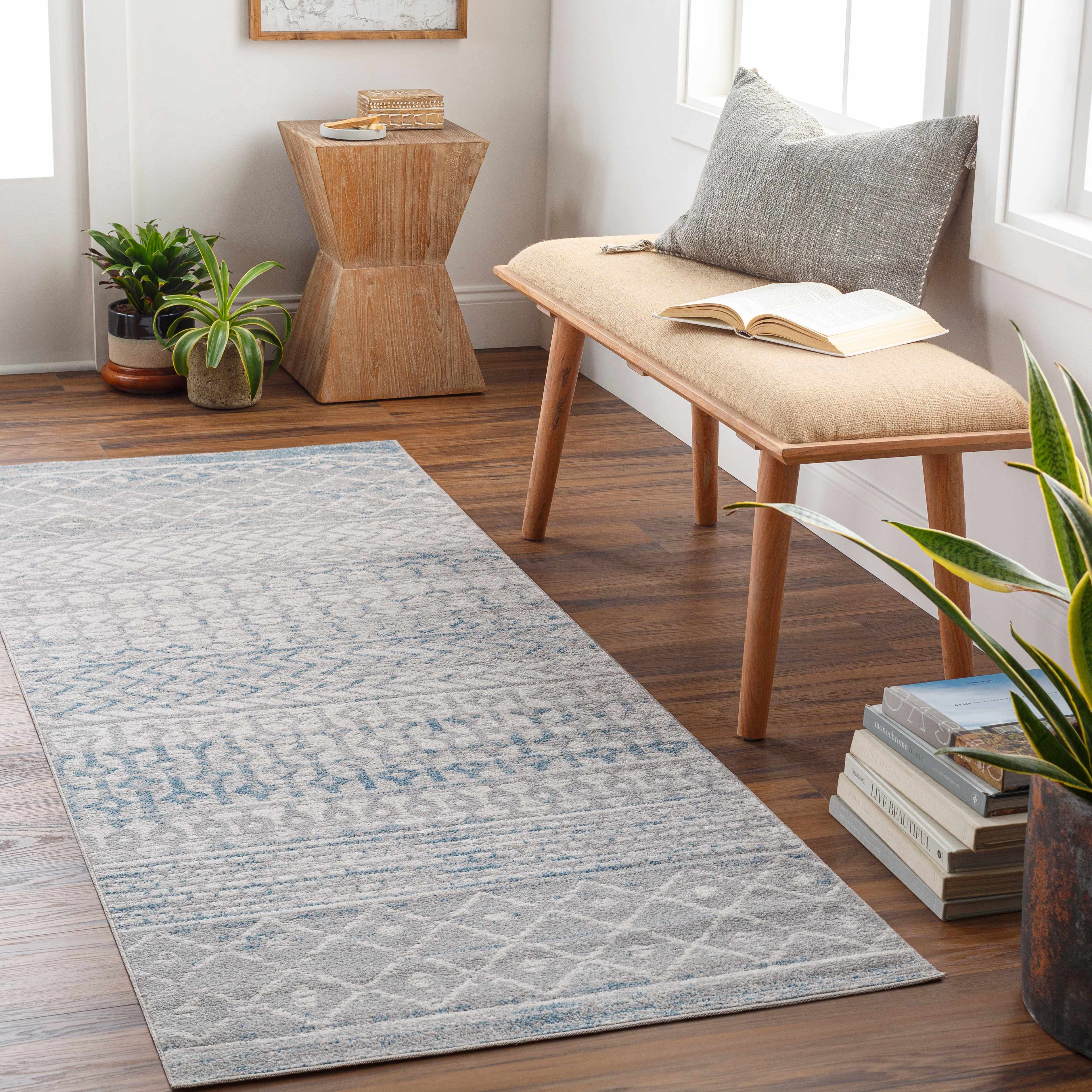 Tambac Blue & Gray Washable Area Rug - Clearance - Image 11