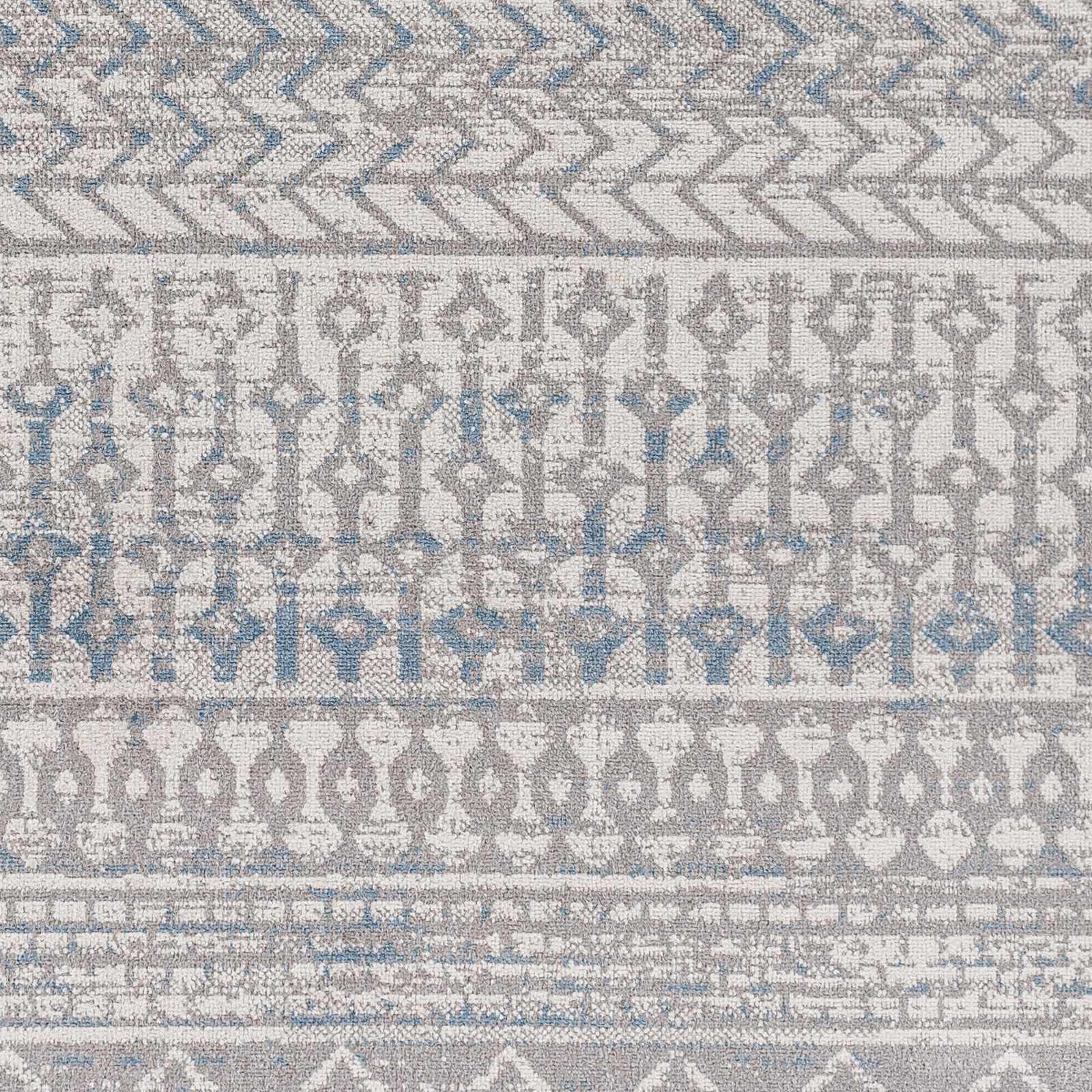 Tambac Blue & Gray Washable Area Rug - Clearance - Image 4