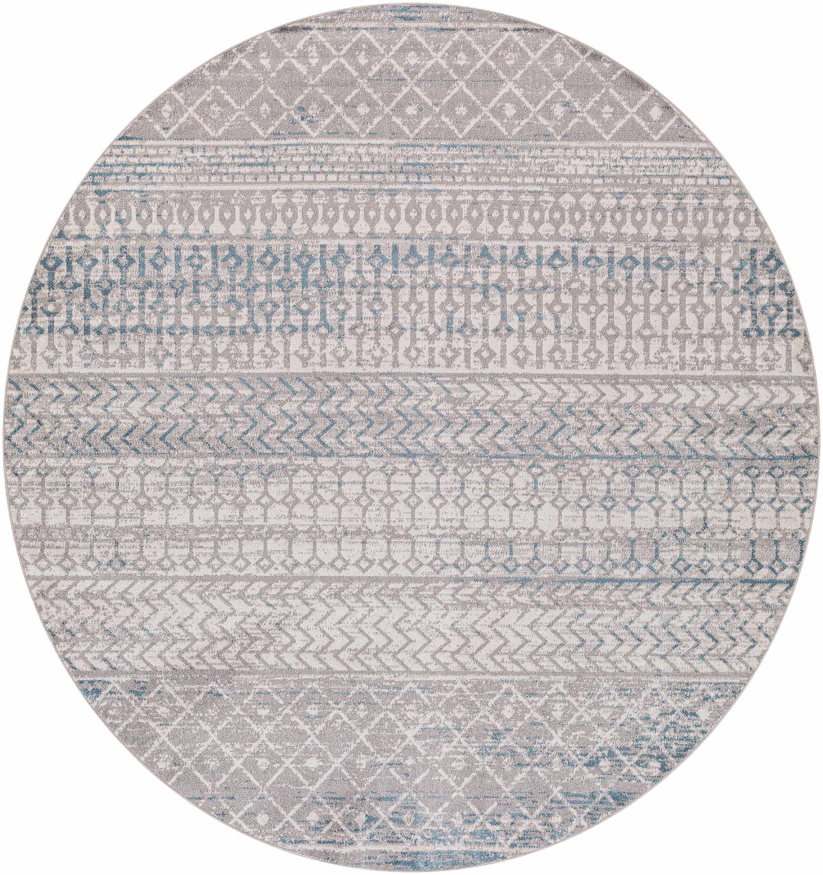 Tambac Blue & Gray Washable Area Rug - Clearance - Image 5