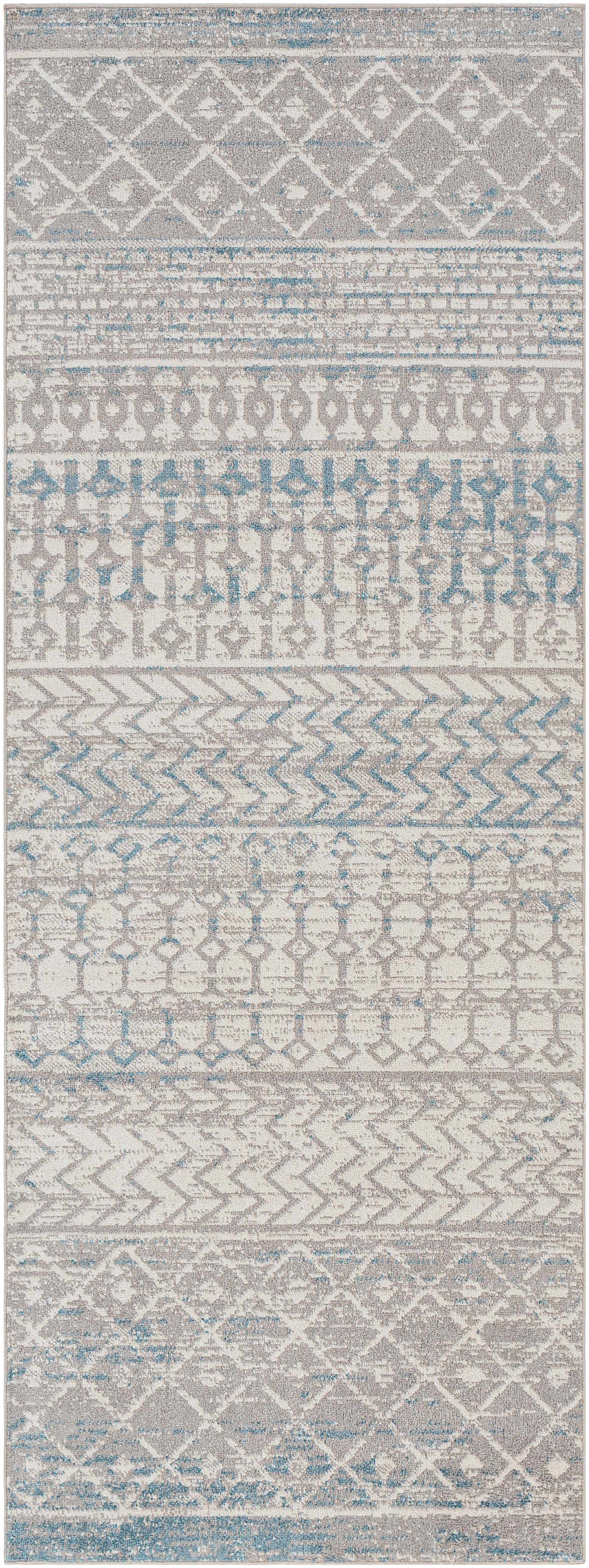 Tambac Blue & Gray Washable Area Rug - Clearance - Image 9