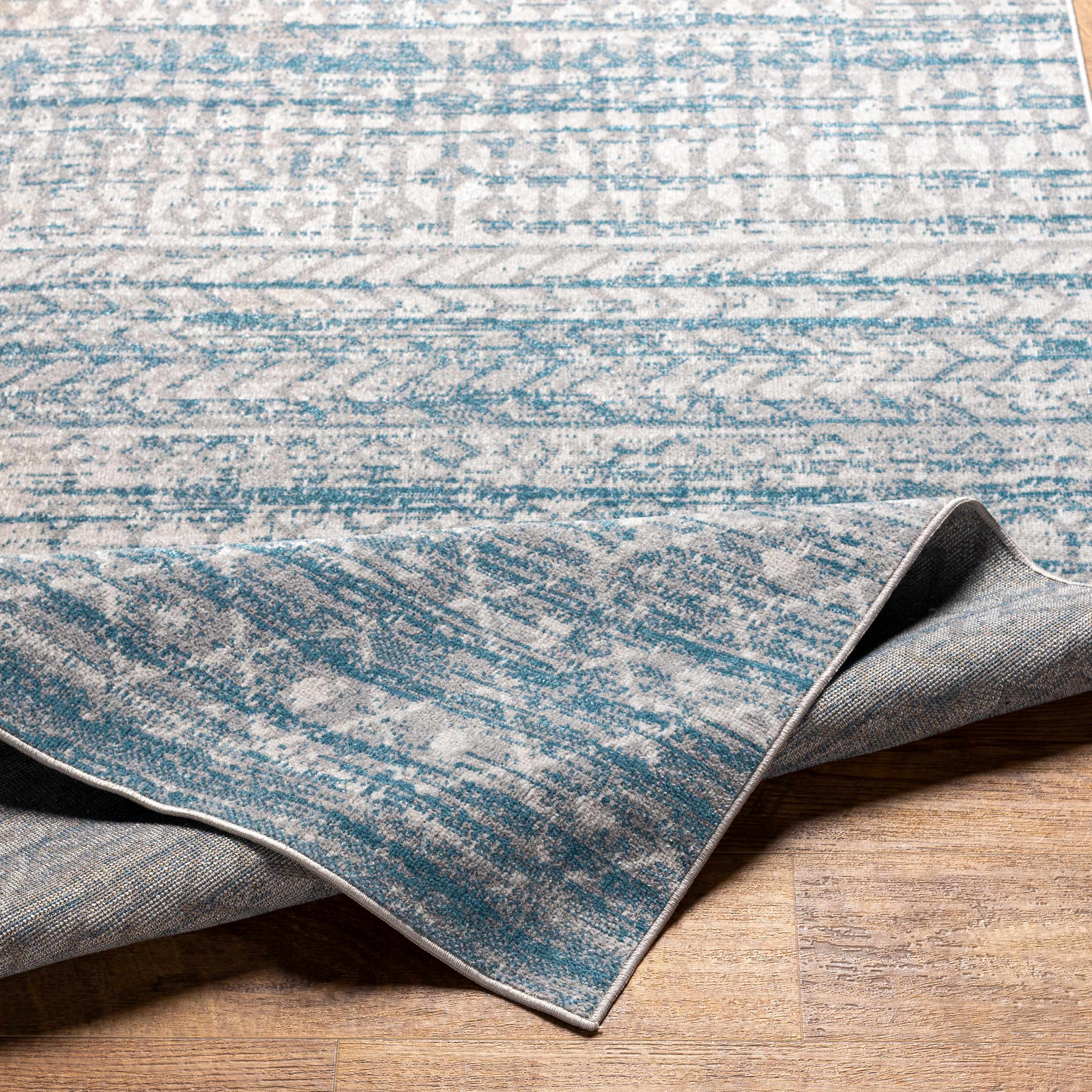 Tambac Blue Washable Area Rug - Clearance - Image 7