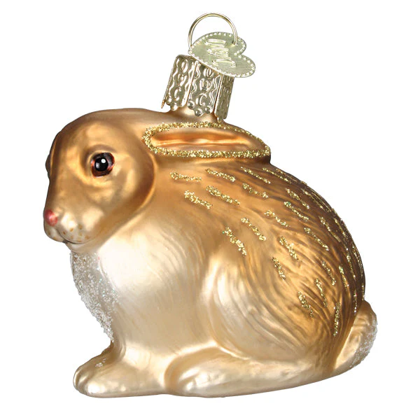 Tan Cottontail Bunny Ornament - Image 3