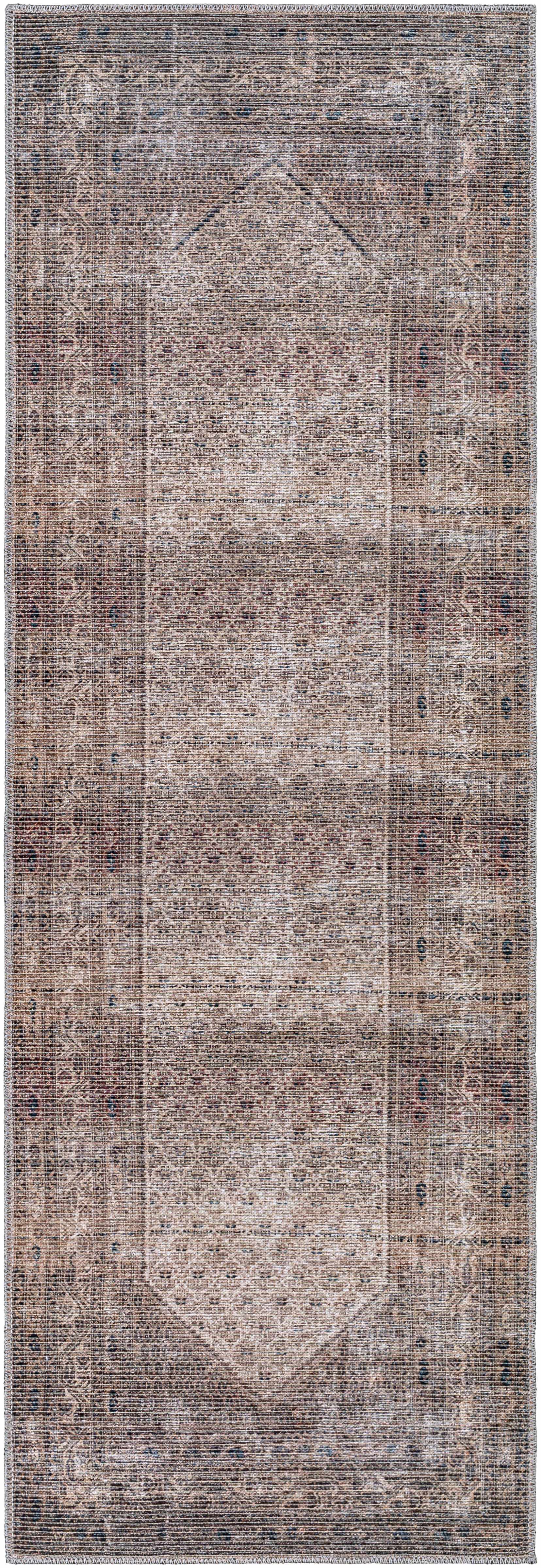 Tan Ormstown Distressed Washable Area Rug - Clearance - Image 5