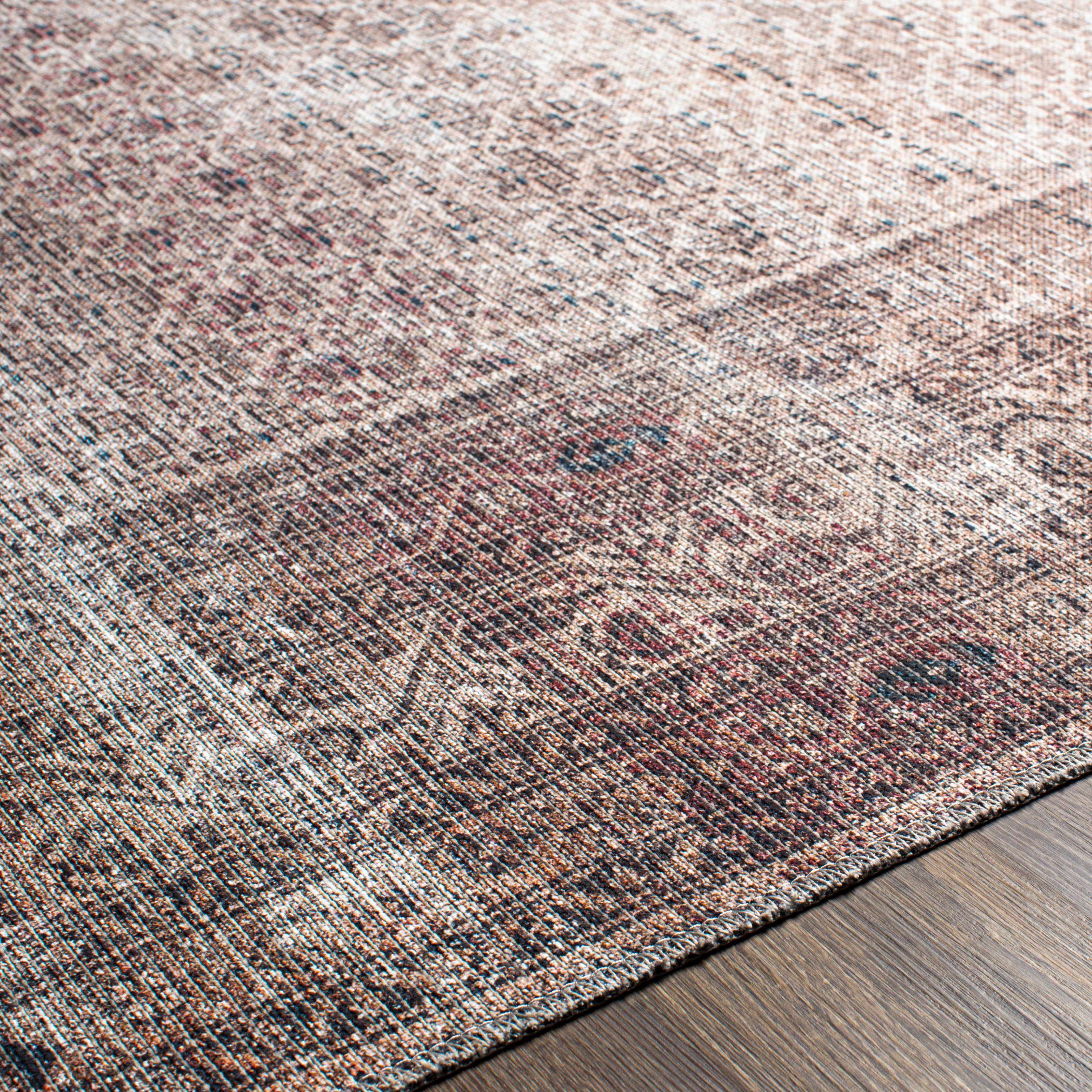 Tan Ormstown Distressed Washable Area Rug - Clearance - Image 7