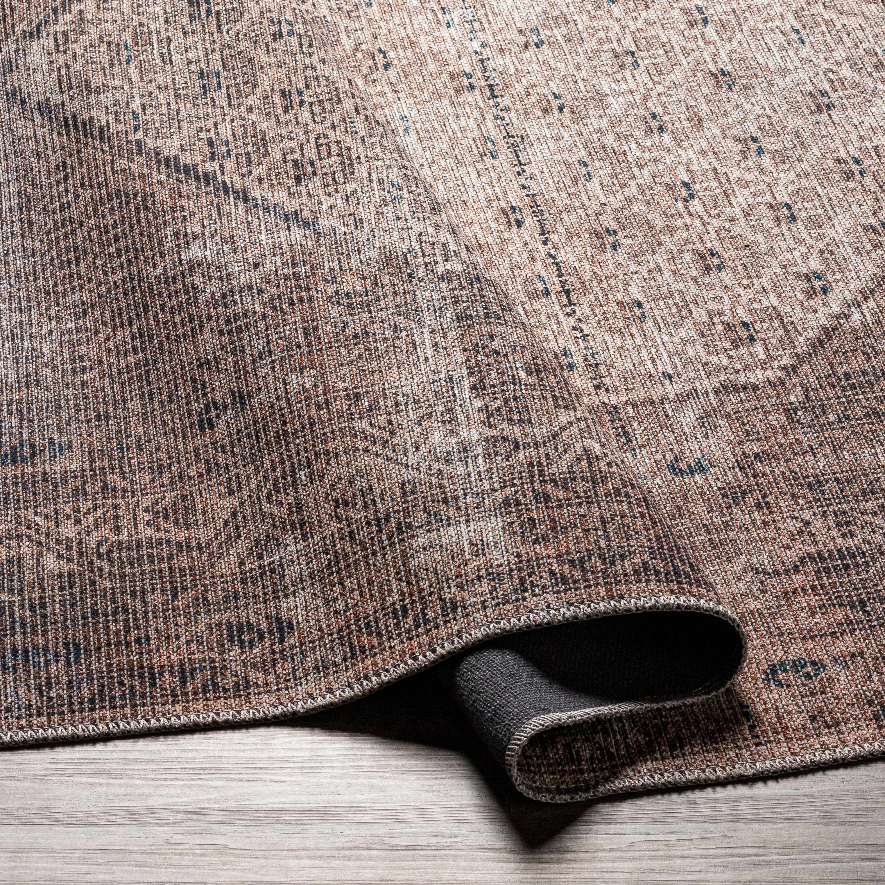 Tan Ormstown Distressed Washable Area Rug - Clearance - Image 8