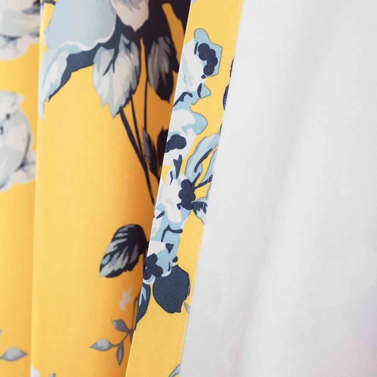 Tania Floral Light Filtering Window Curtain Panel Set - Image 7