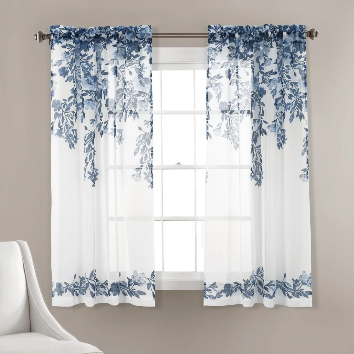 Tanisha Sheer Window Curtain Panel Set - Image 2