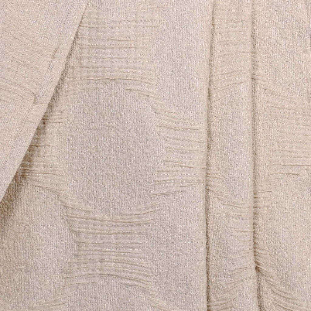 Tanta Cotton Medium Weight Textured Modern Circles Woven Coverlet - Image 17
