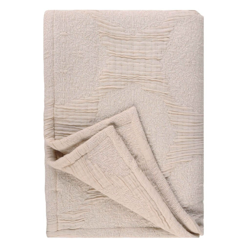 Tanta Cotton Medium Weight Textured Modern Circles Woven Coverlet - Image 19