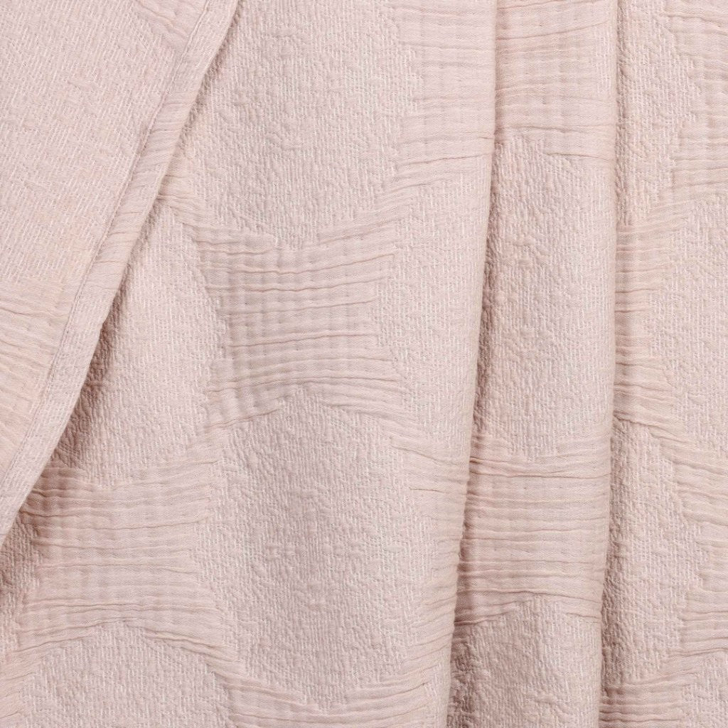 Tanta Cotton Medium Weight Textured Modern Circles Woven Coverlet - Image 29