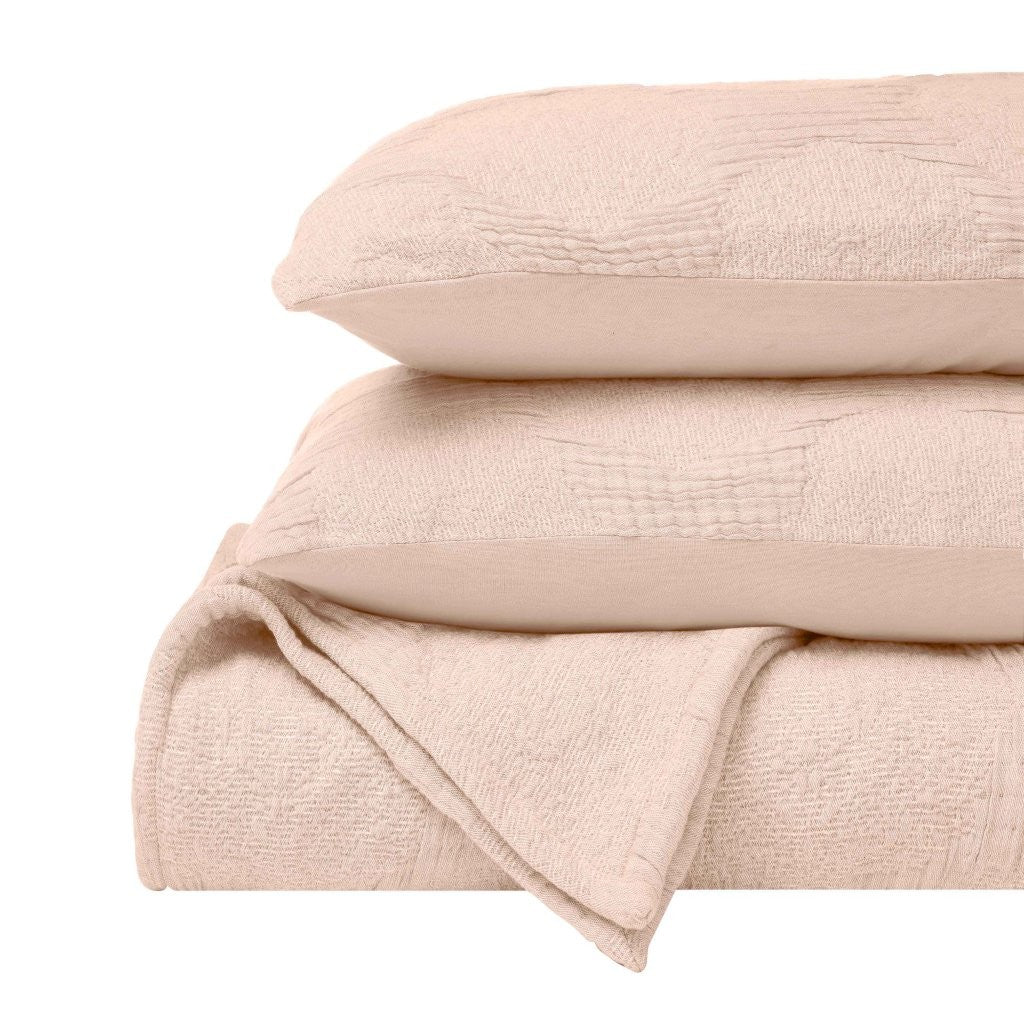 Tanta Cotton Medium Weight Textured Modern Circles Woven Coverlet - Image 30