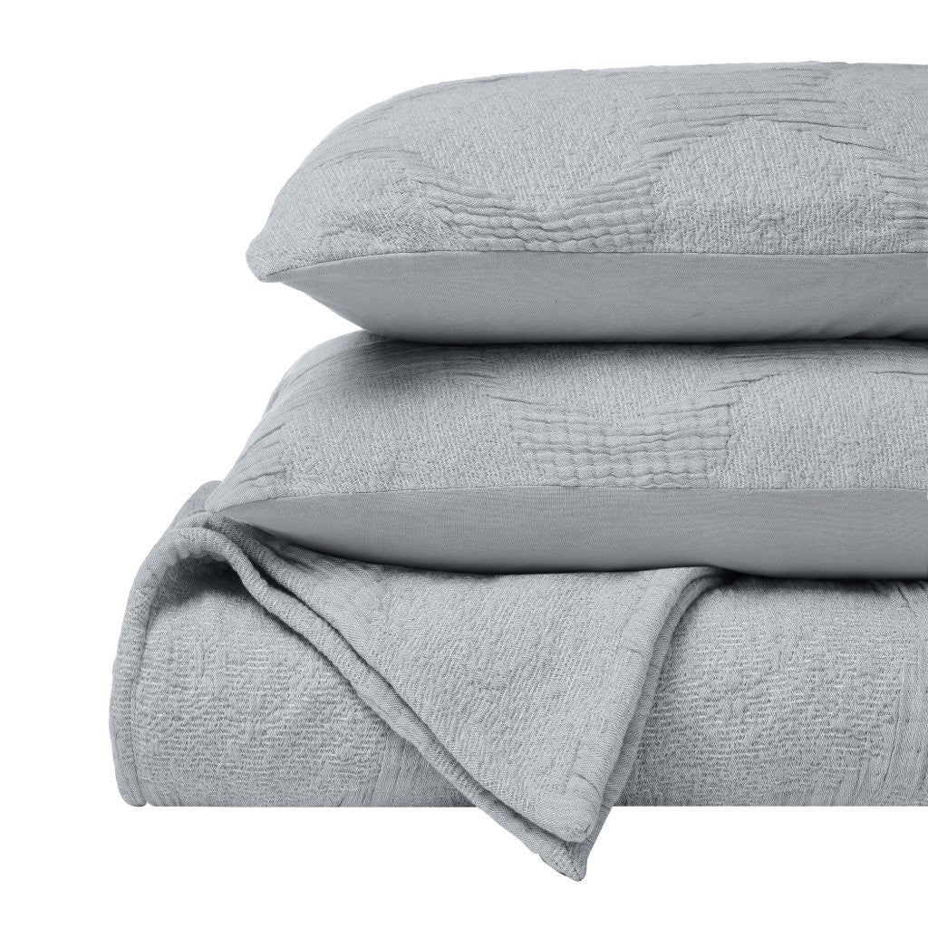 Tanta Cotton Medium Weight Textured Modern Circles Woven Coverlet - Image 42