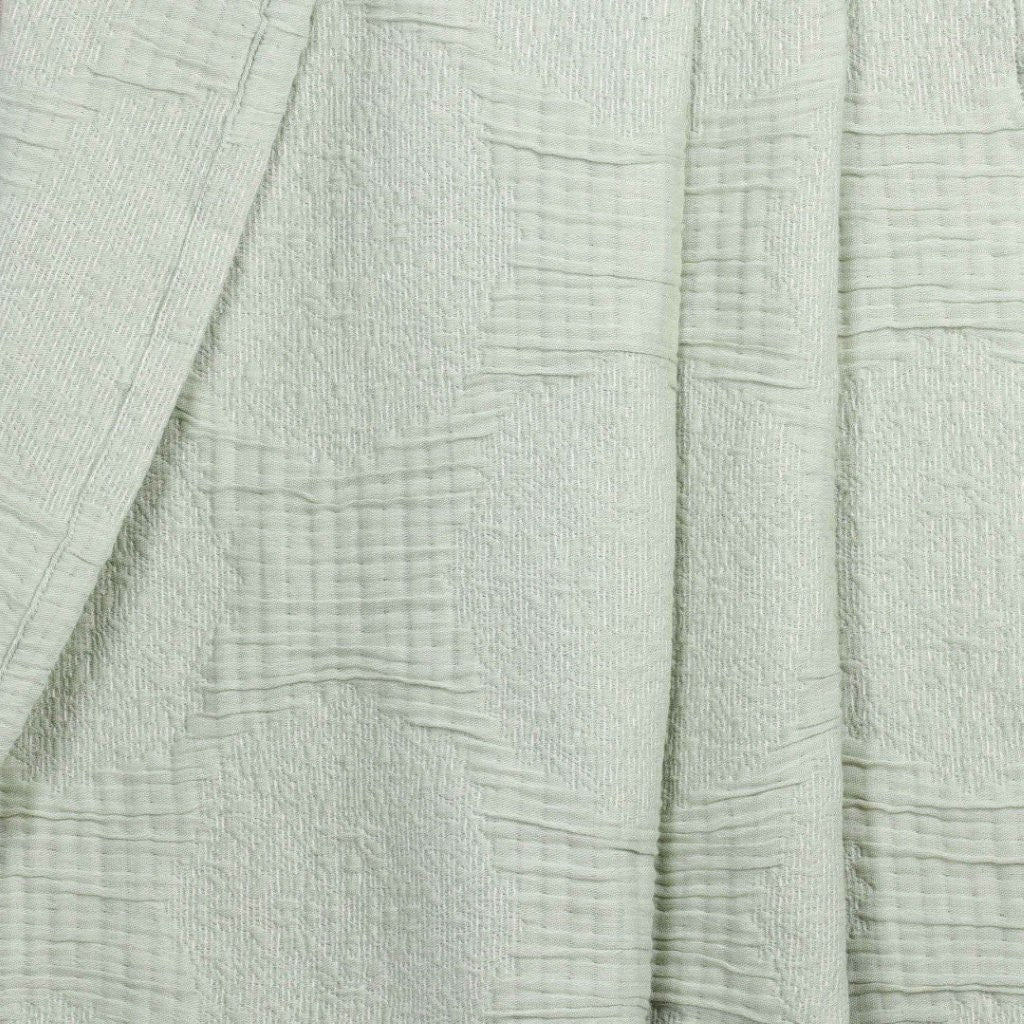 Tanta Cotton Medium Weight Textured Modern Circles Woven Coverlet - Image 53