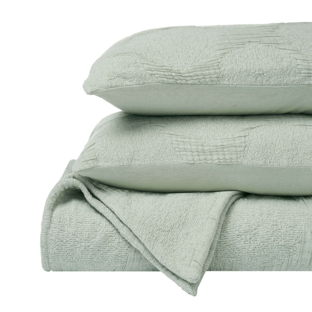 Tanta Cotton Medium Weight Textured Modern Circles Woven Coverlet - Image 54
