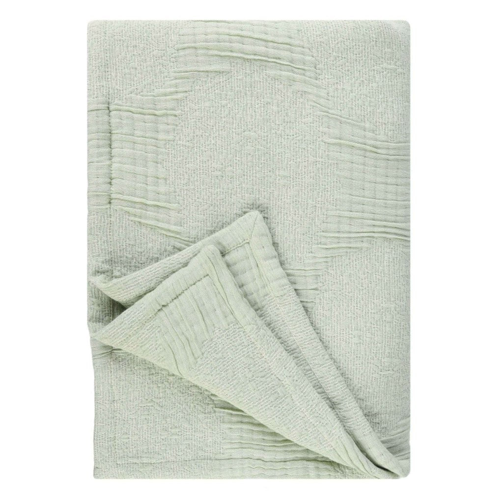 Tanta Cotton Medium Weight Textured Modern Circles Woven Coverlet - Image 55