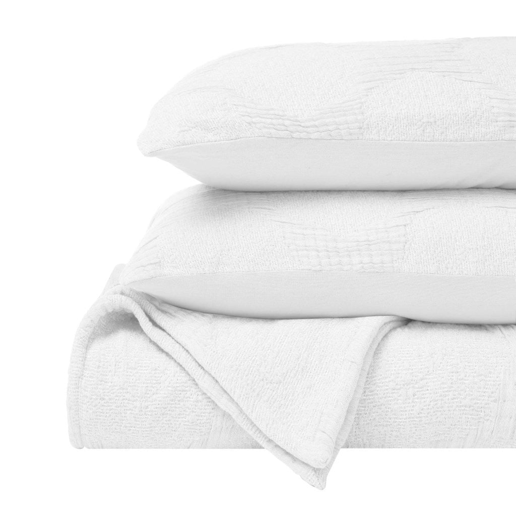 Tanta Cotton Medium Weight Textured Modern Circles Woven Coverlet - Image 65