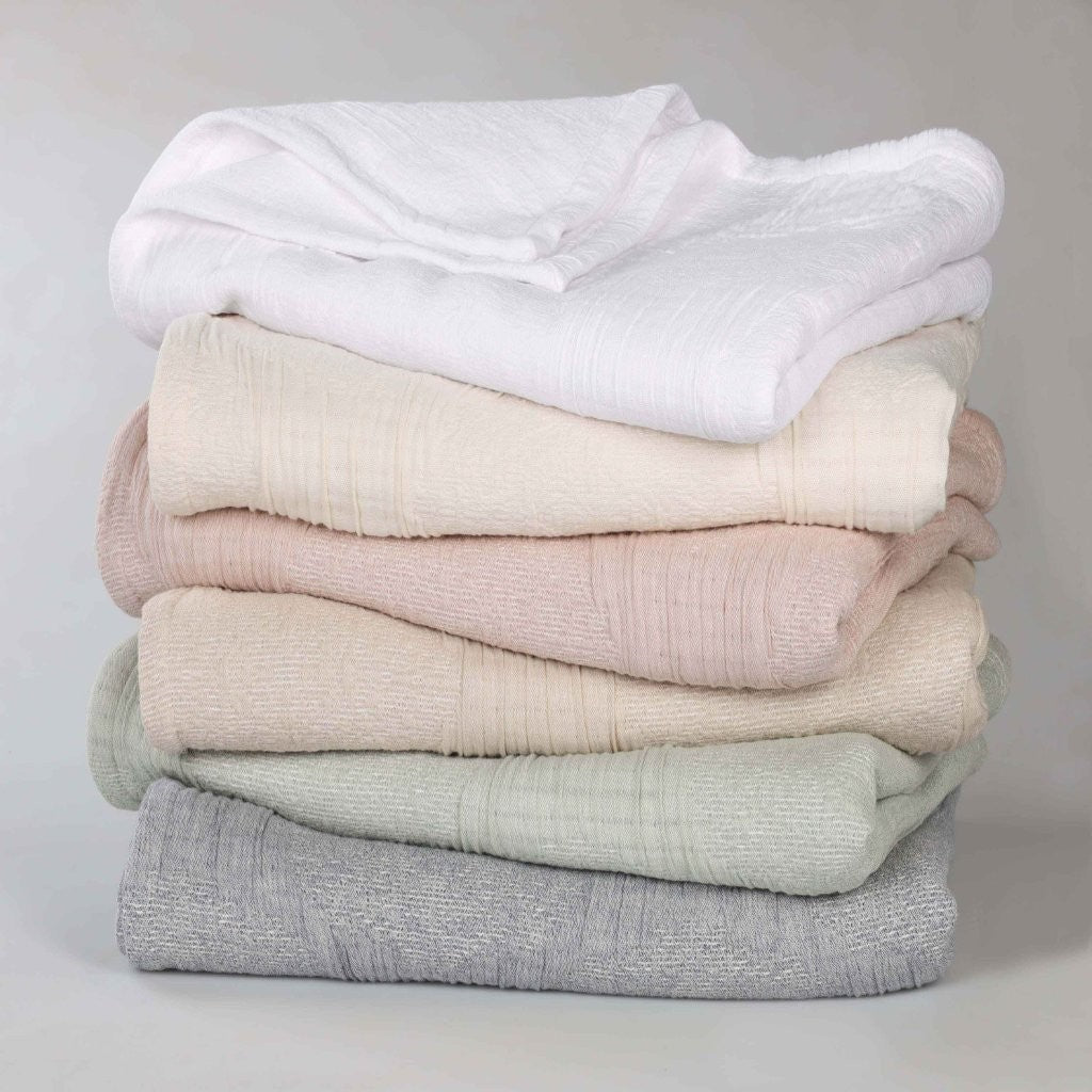 Tanta Cotton Medium Weight Textured Modern Circles Woven Coverlet - Image 72
