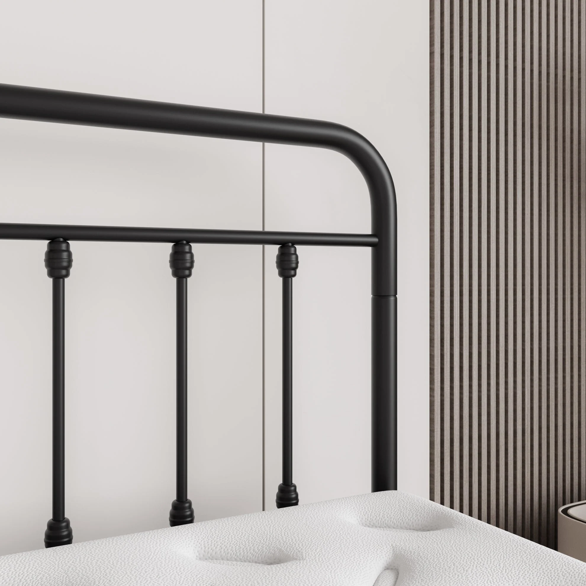 Tara Victorian-Style Steel Bed Frame - Image 6