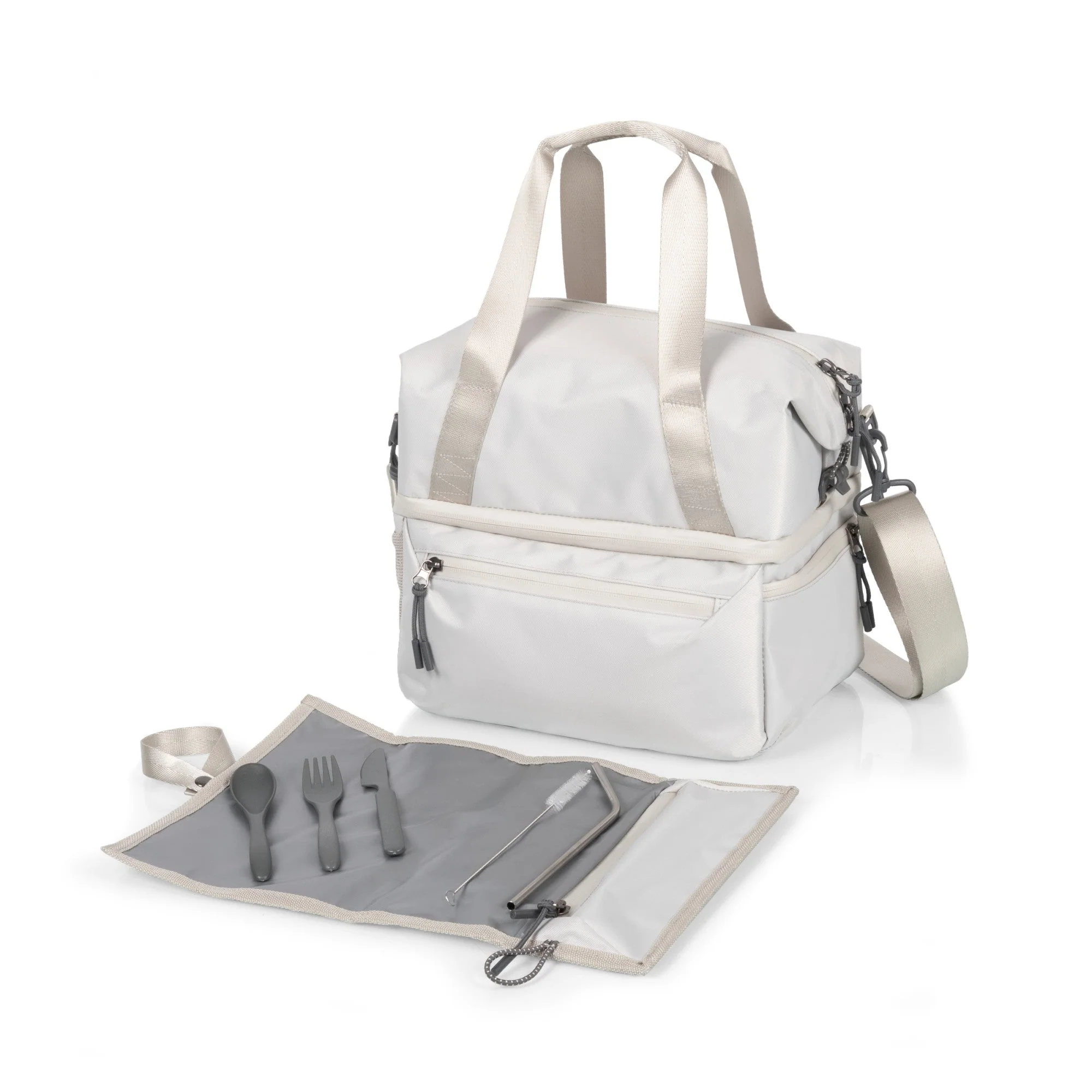 Tarana Recycled Lunch Bag Cooler with Utensils - Image 3