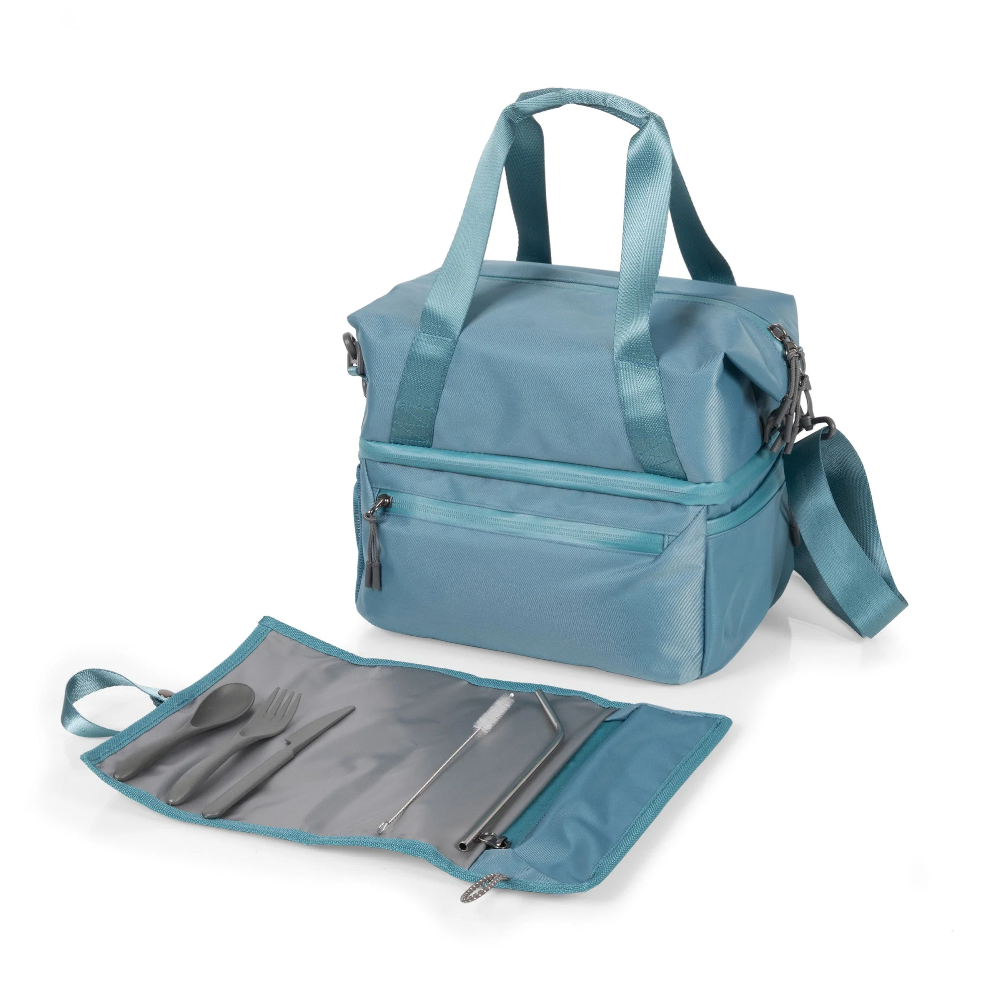 Tarana Recycled Lunch Bag Cooler with Utensils - Image 35