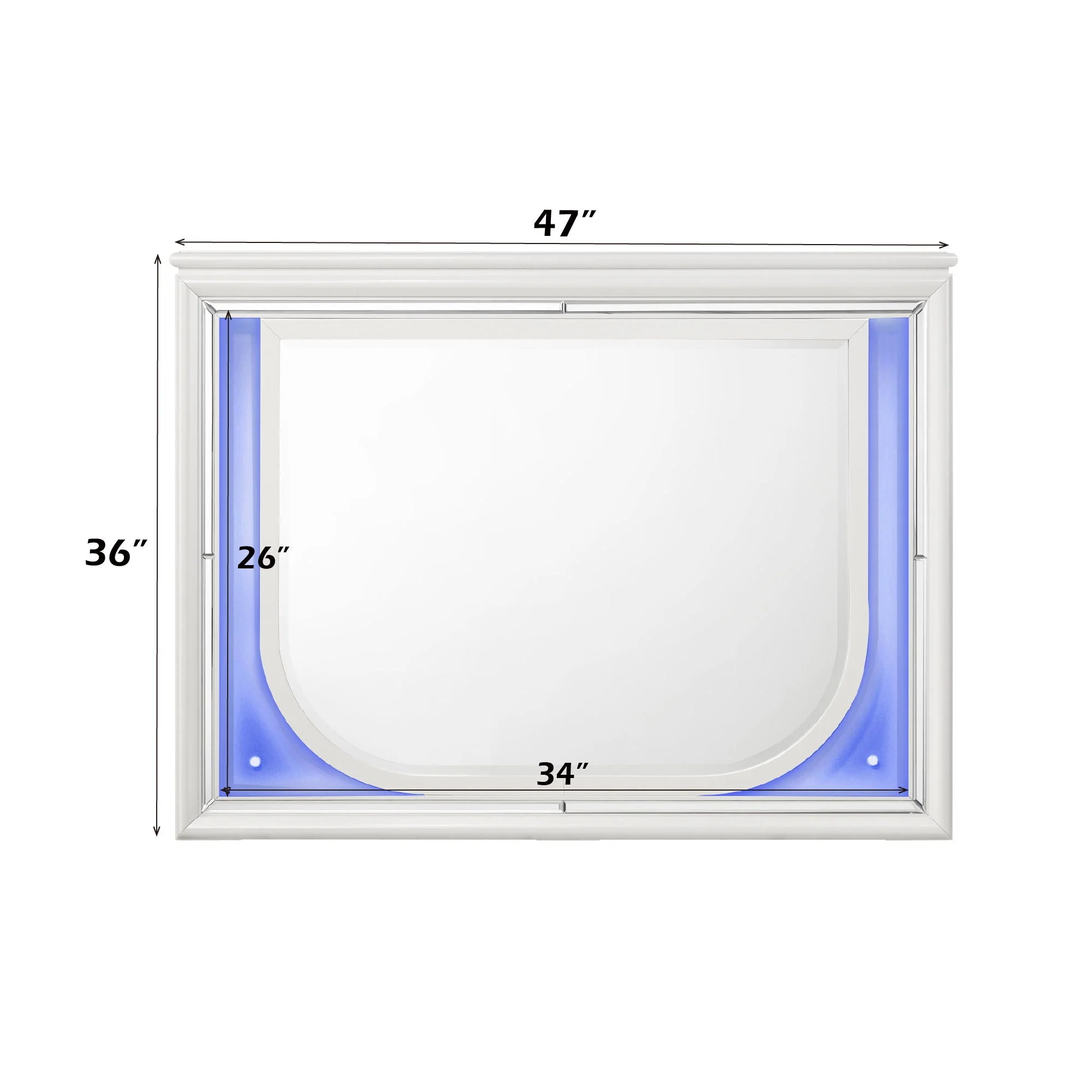 Tarian - Mirror With LED - White - Image 4