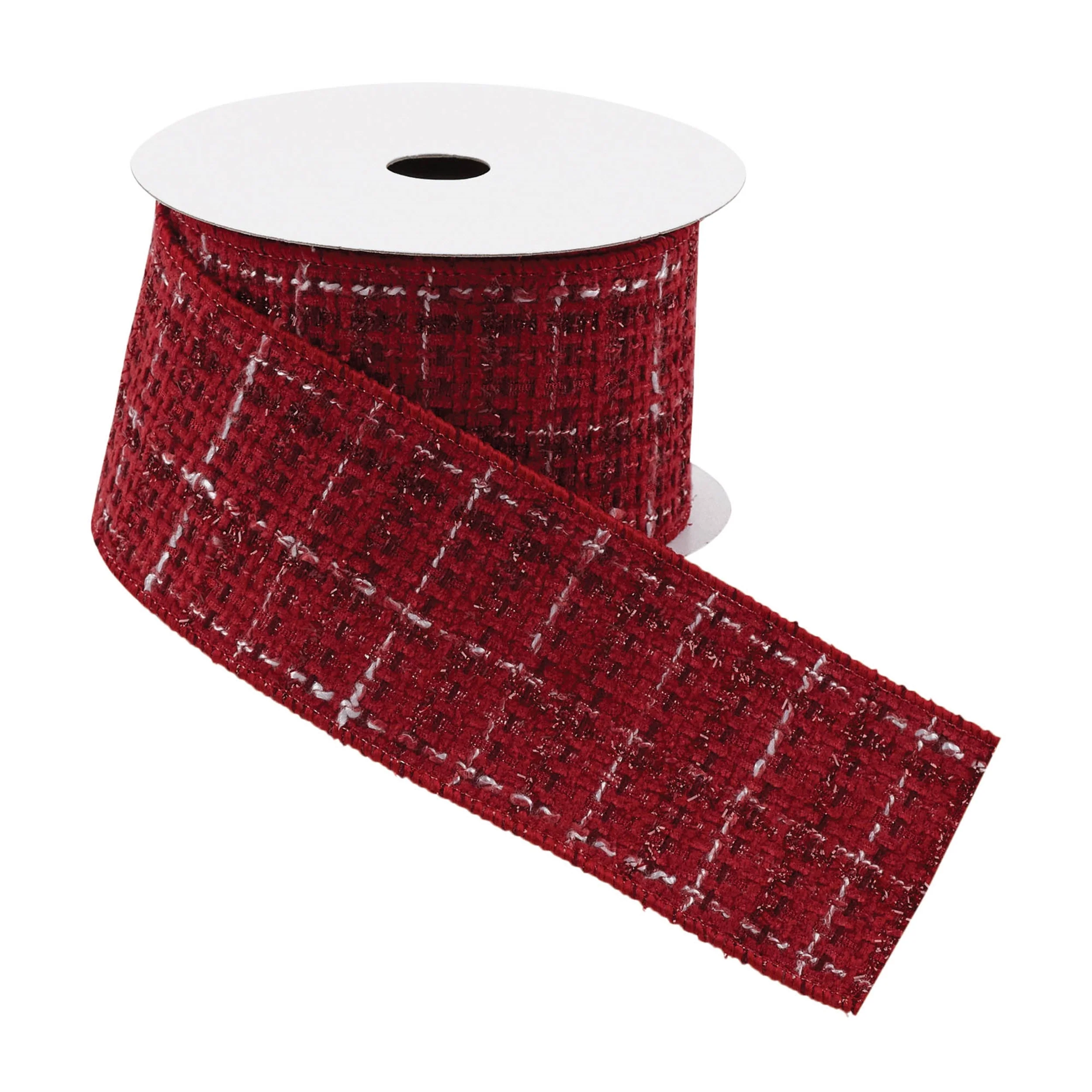 Tattersall Plaid Wired Ribbon 2.5" x 5 Yds. - Image 4