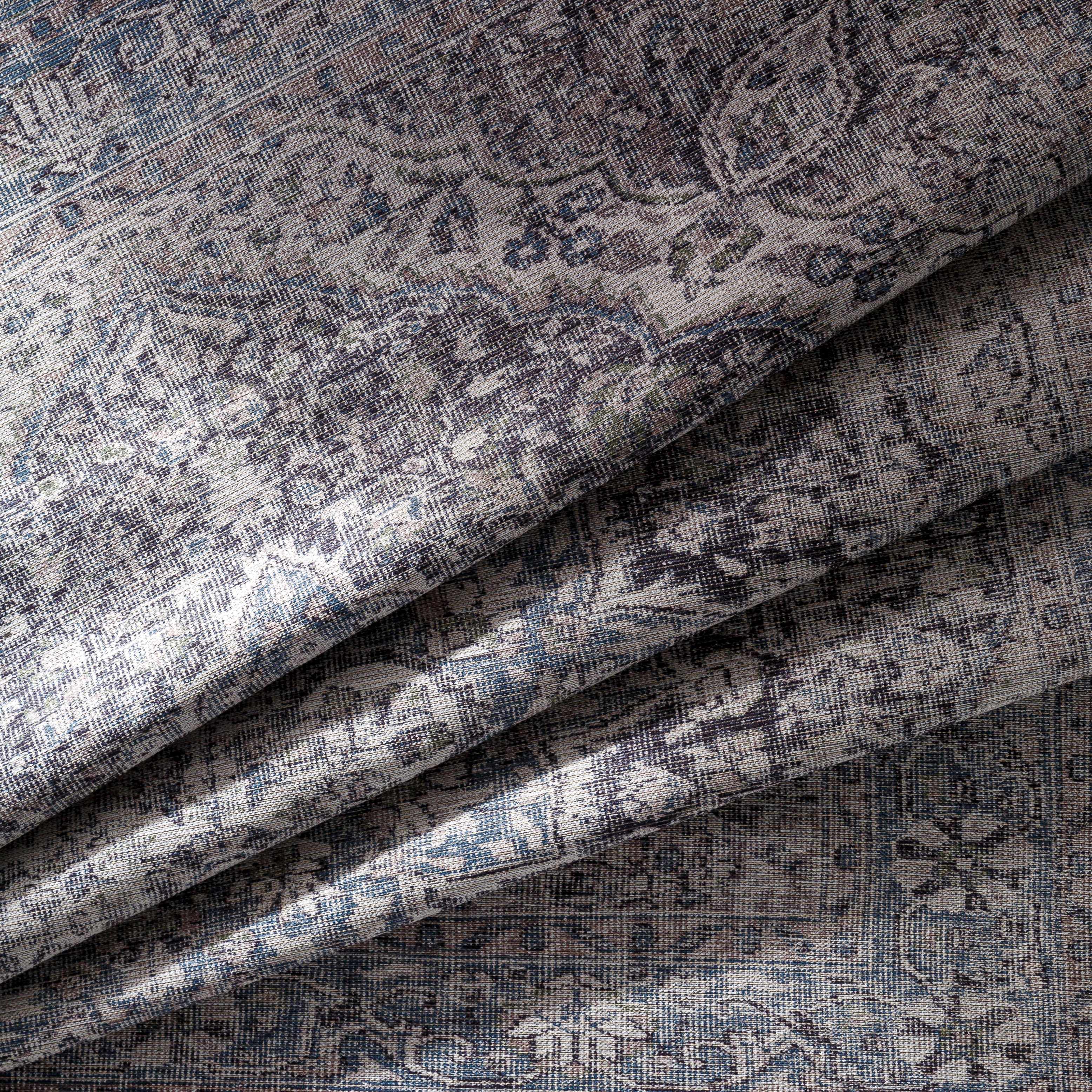 Tavas Blue Persian Style Washable Rug - Clearance - Image 6