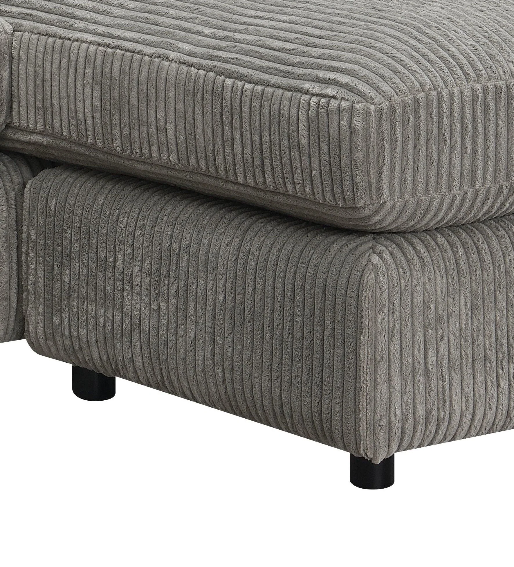 Tavia - Reversible Sectional Sofa With 6 Pillows - Gray - Image 2