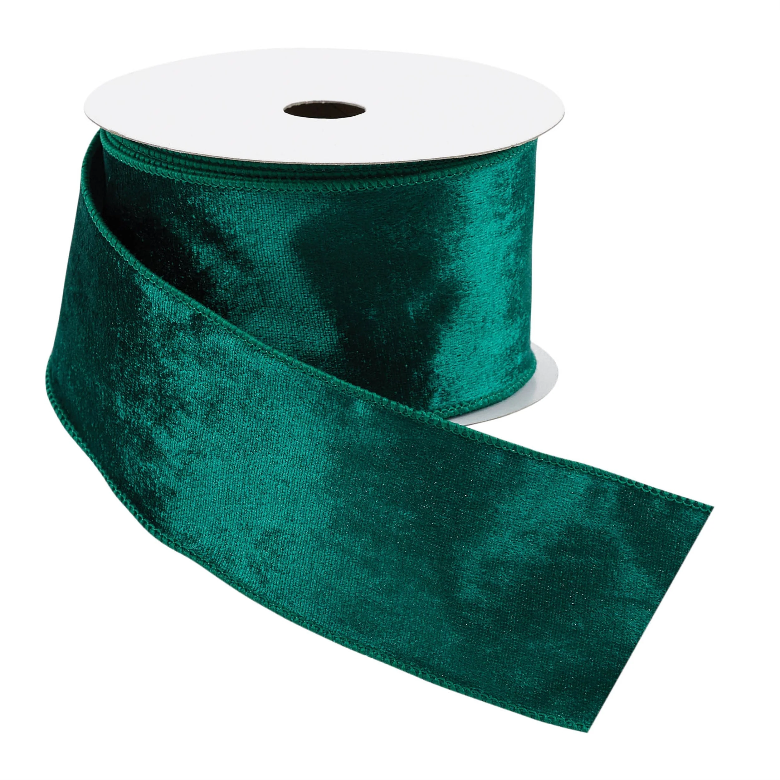Teal Blue Wired Ribbon 2.5" x 10 Yds. - Image 2