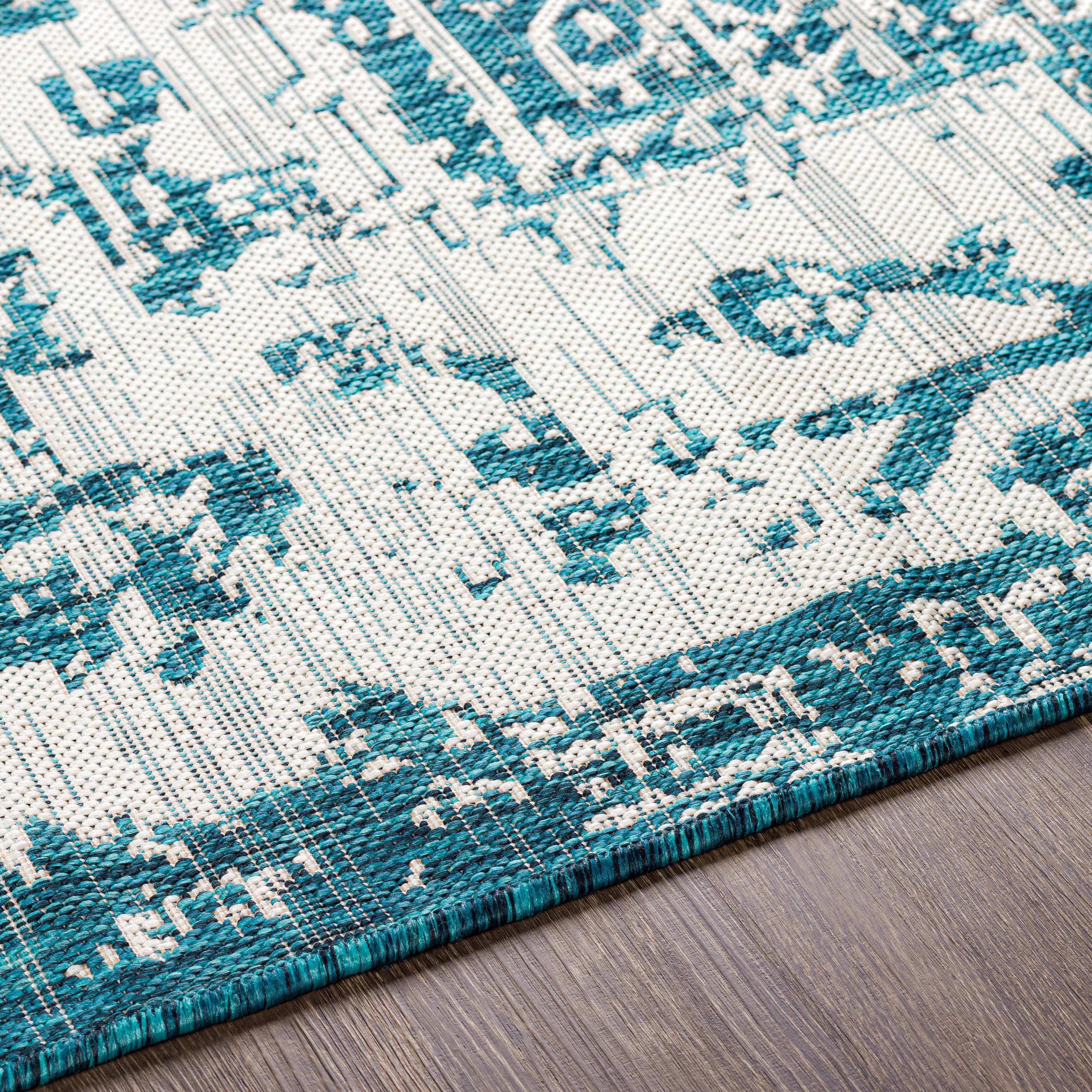 Teal Kilmacolm Indoor & Outdoor Area Rug - Clearance - Image 11