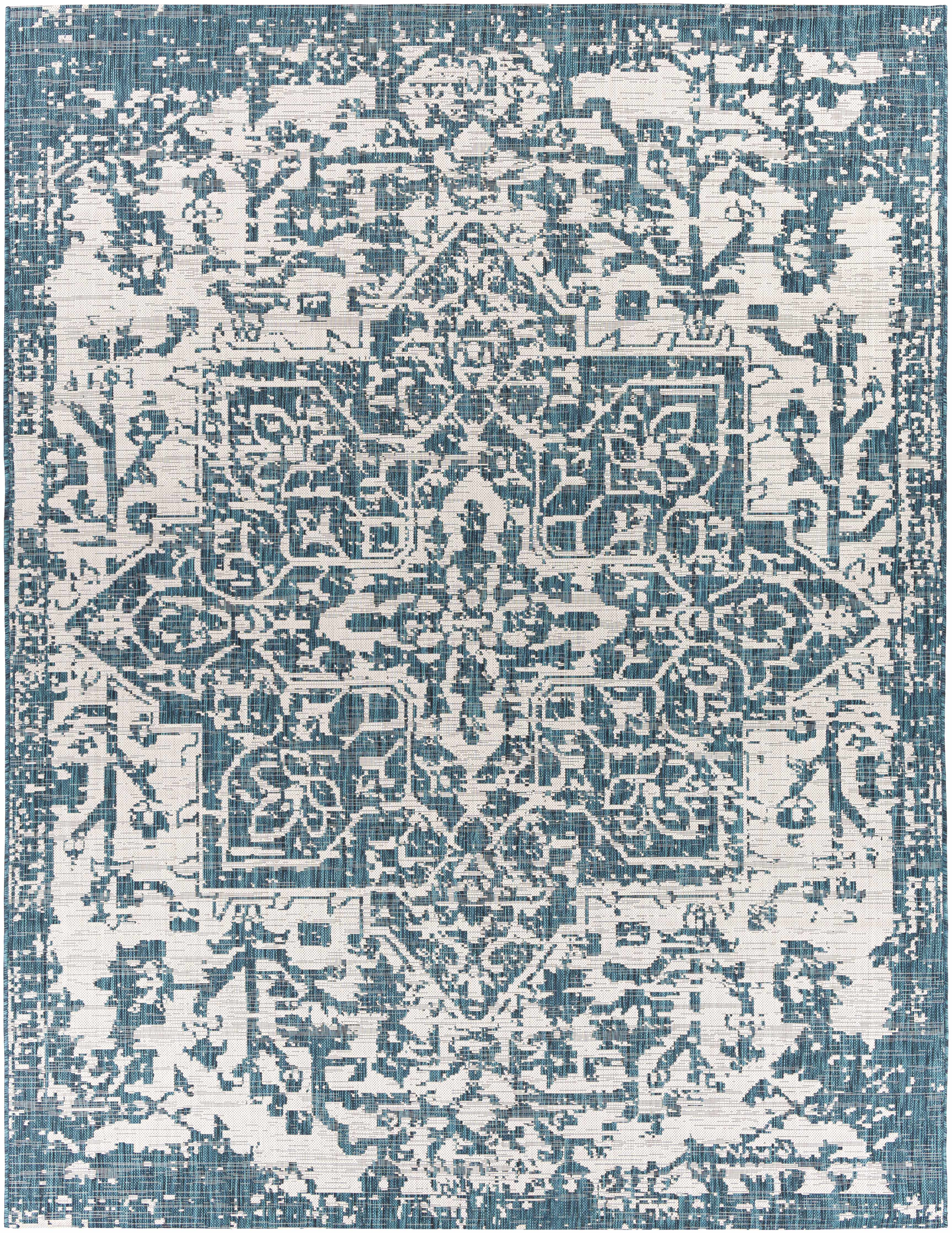 Teal Kilmacolm Indoor & Outdoor Area Rug - Clearance - Image 2