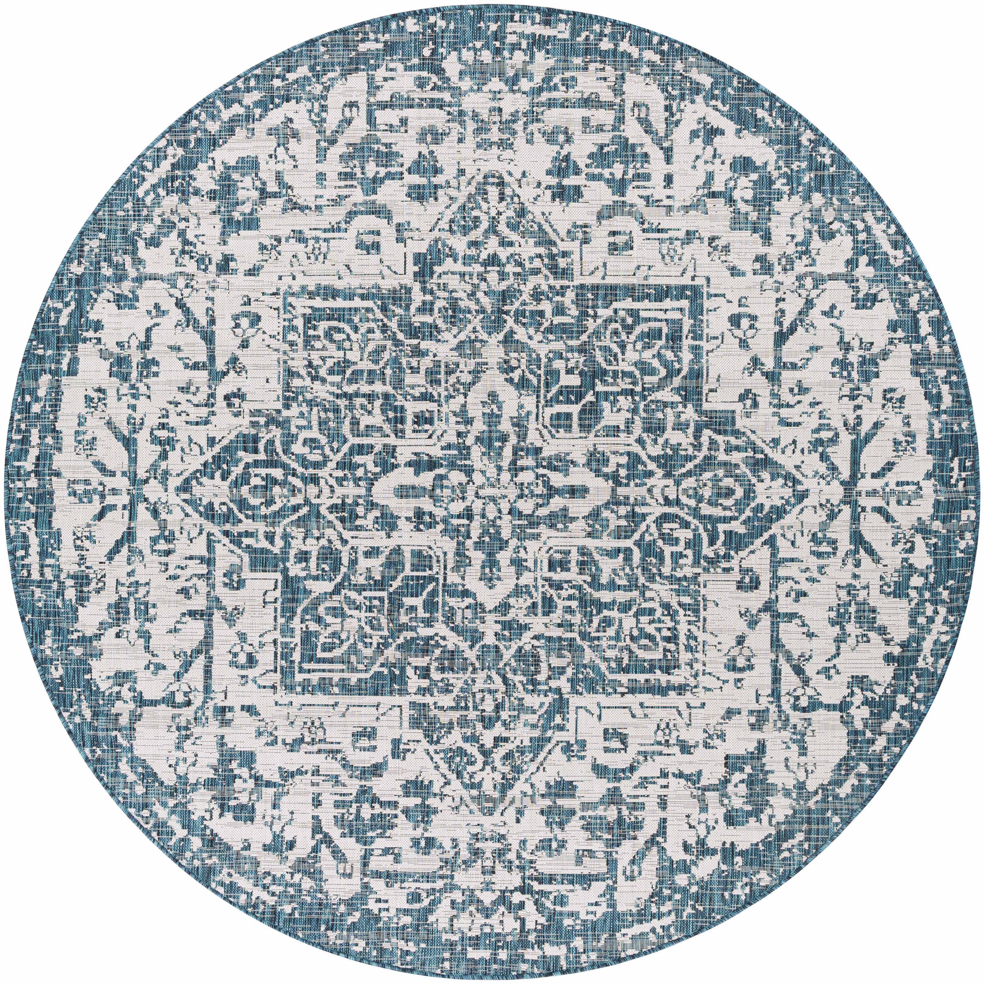 Teal Kilmacolm Indoor & Outdoor Area Rug - Clearance - Image 4
