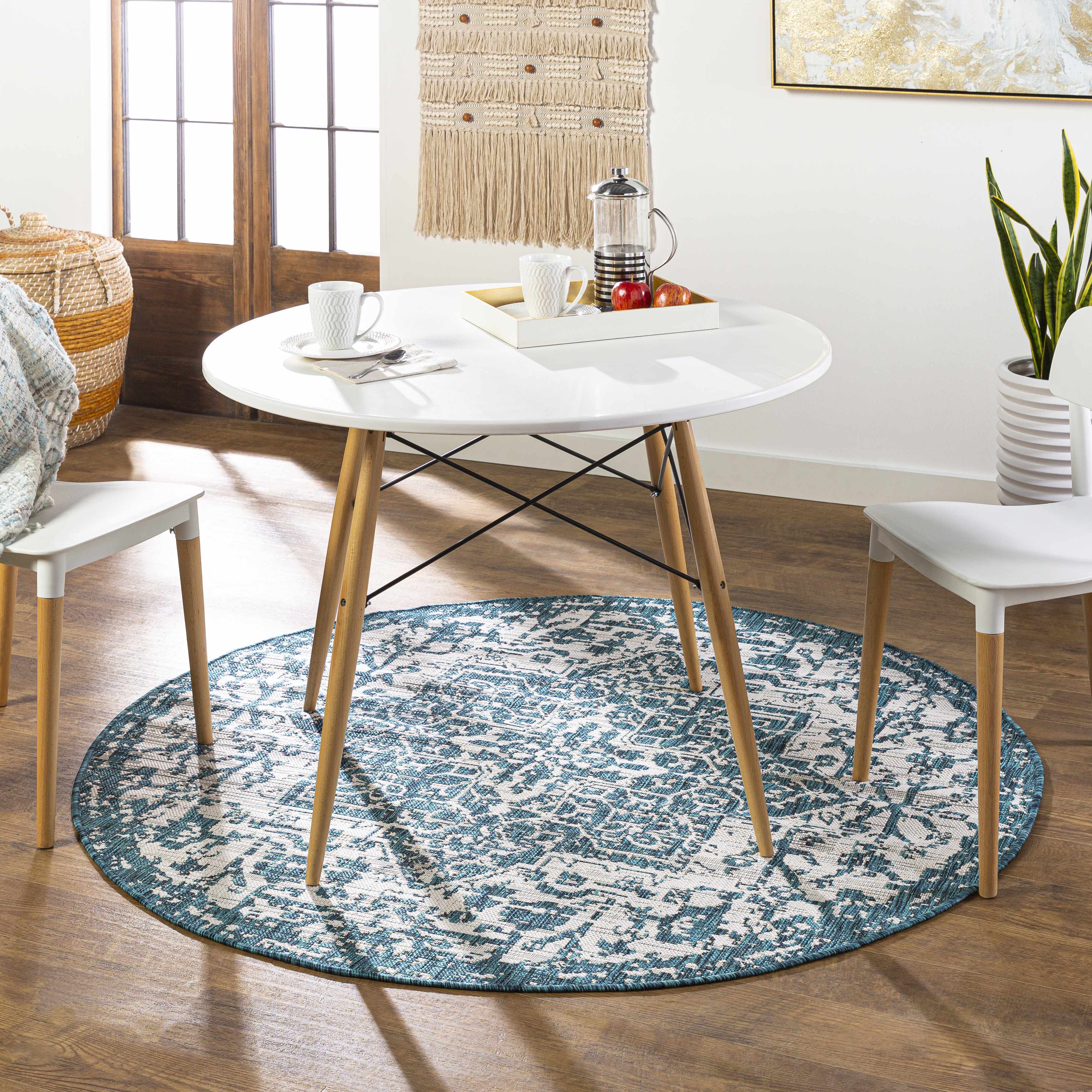 Teal Kilmacolm Indoor & Outdoor Area Rug - Clearance - Image 5