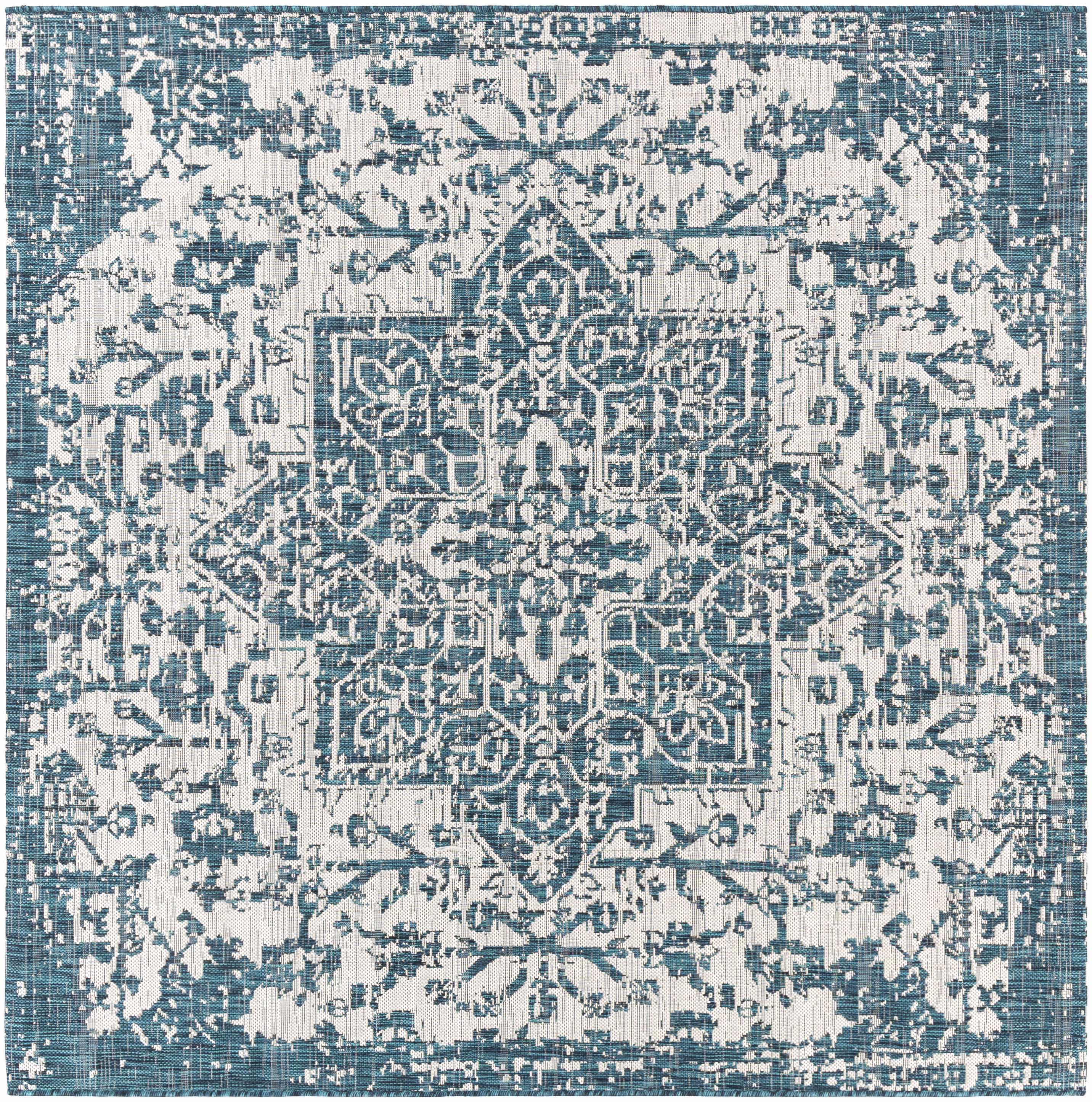 Teal Kilmacolm Indoor & Outdoor Area Rug - Clearance - Image 8