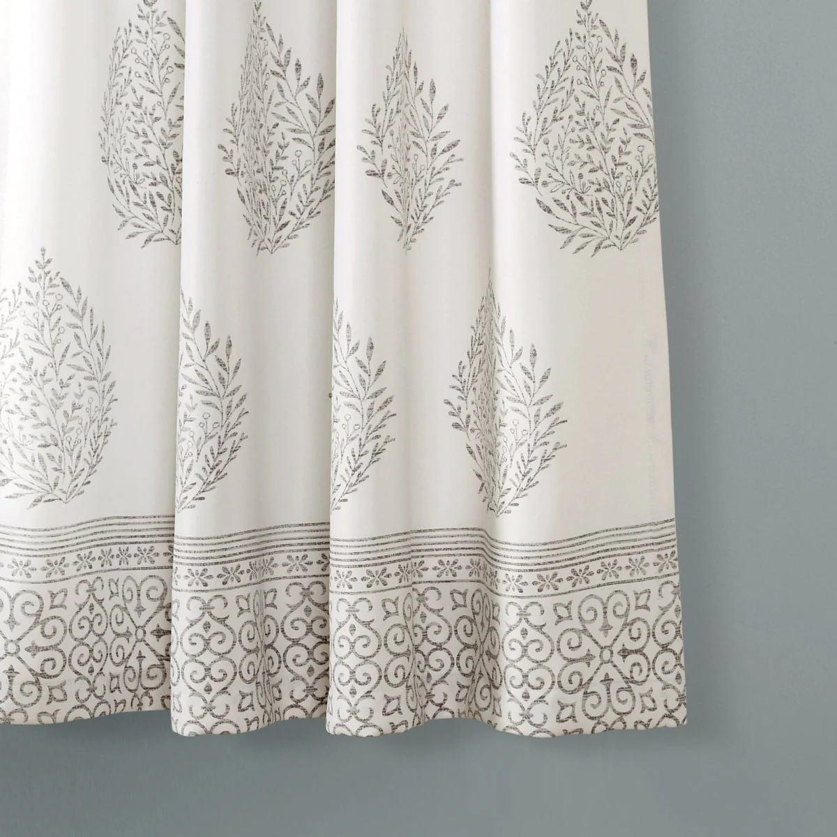 Teardrop Leaf Light Filtering Window Curtain Panel Set - Image 10