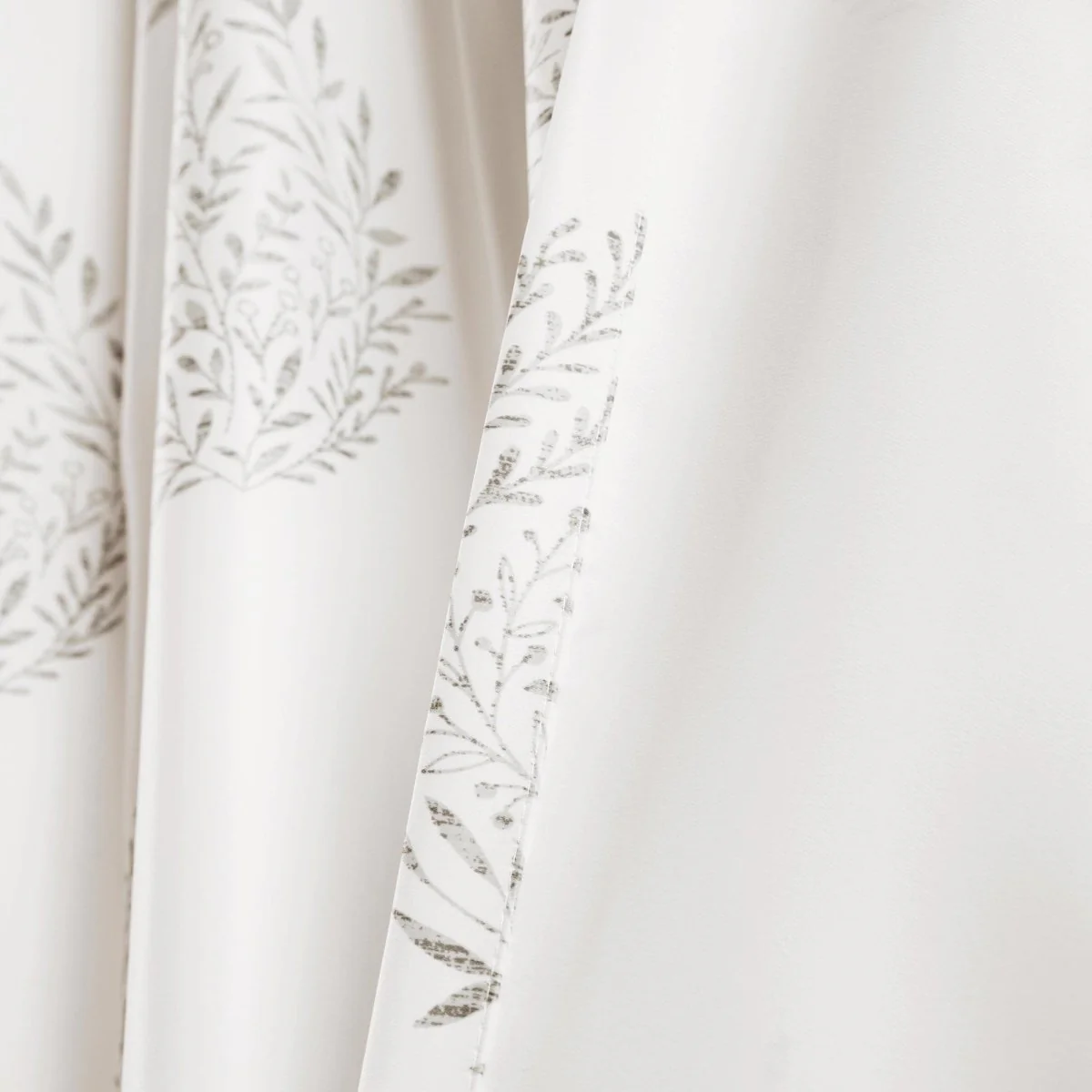 Teardrop Leaf Light Filtering Window Curtain Panel Set - Image 11