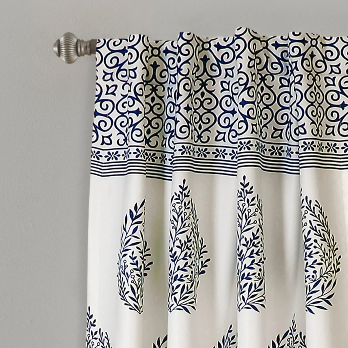 Teardrop Leaf Light Filtering Window Curtain Panel Set - Image 16
