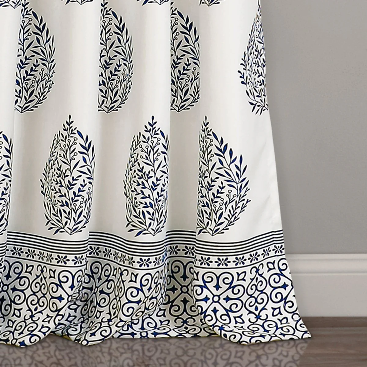 Teardrop Leaf Light Filtering Window Curtain Panel Set - Image 18