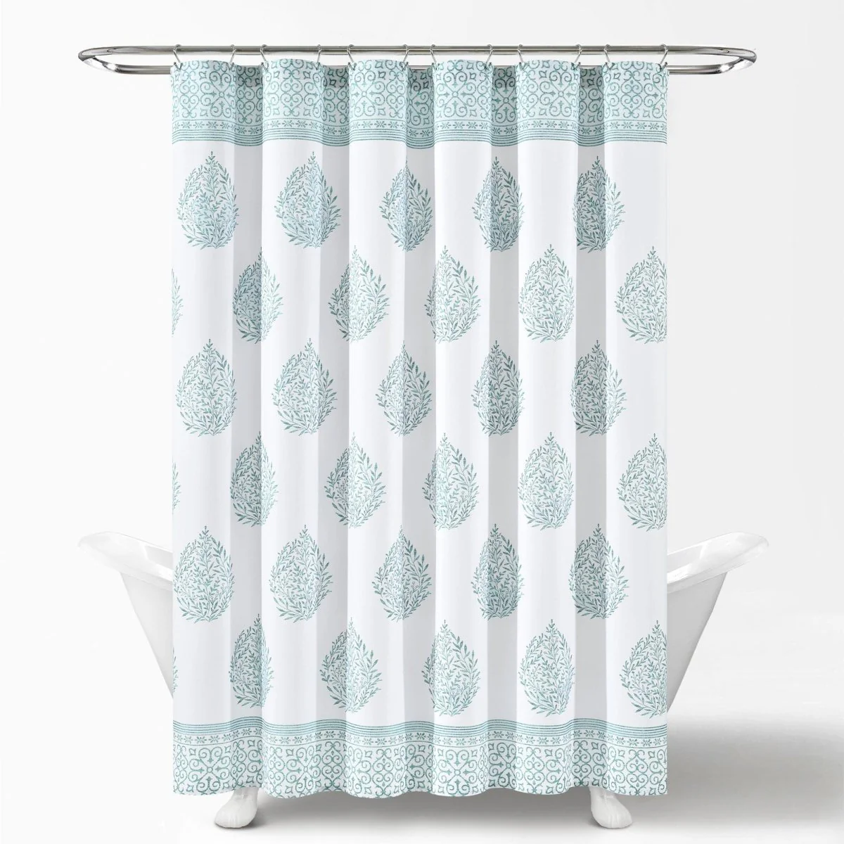 Teardrop Leaf Shower Curtain - Image 3