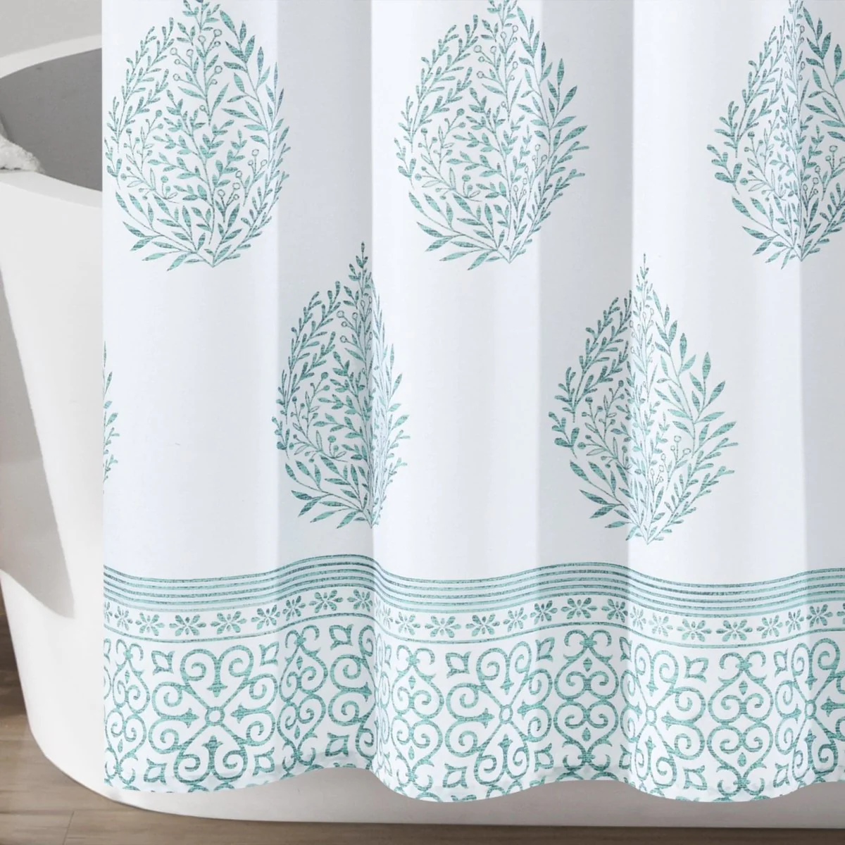Teardrop Leaf Shower Curtain - Image 5