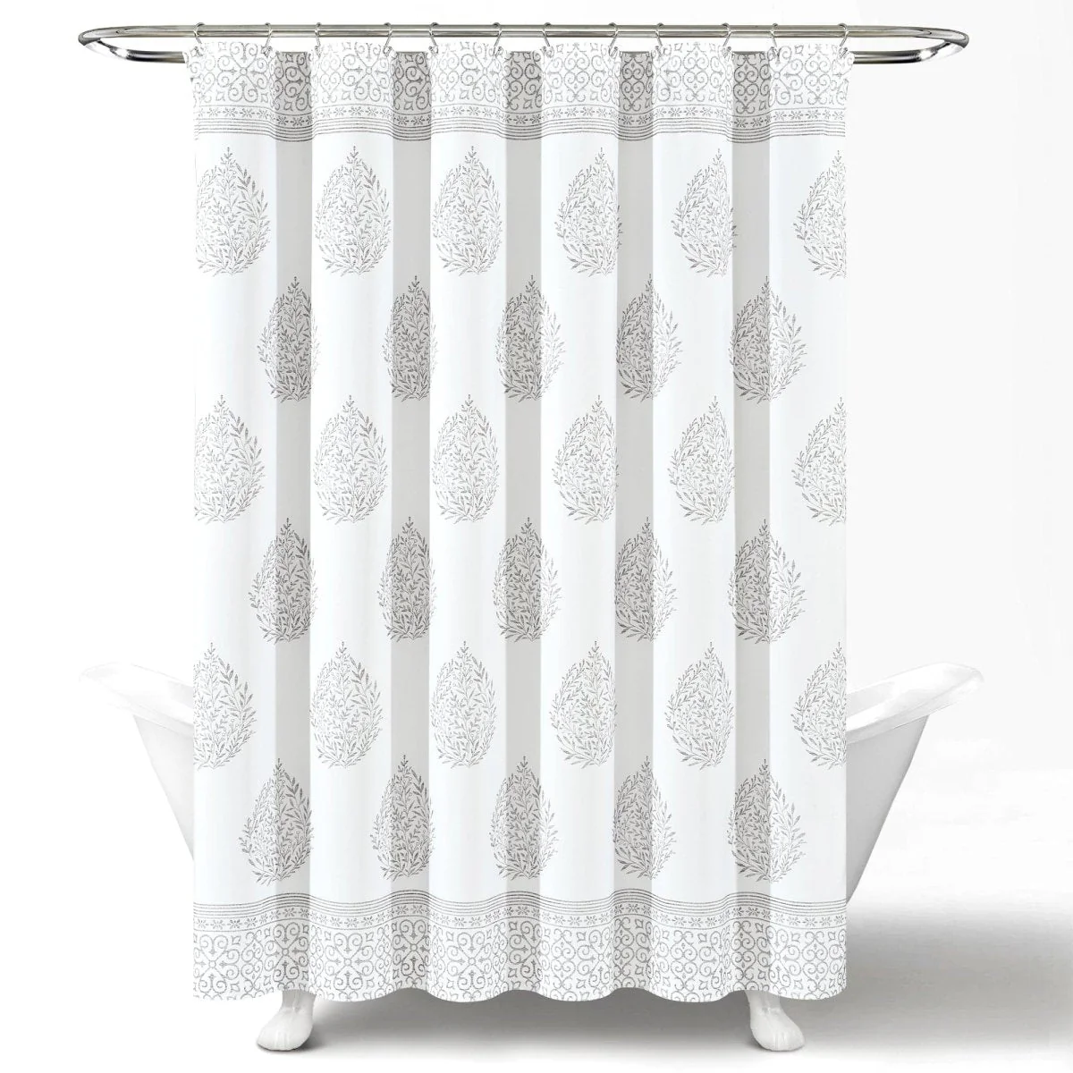 Teardrop Leaf Shower Curtain - Image 8