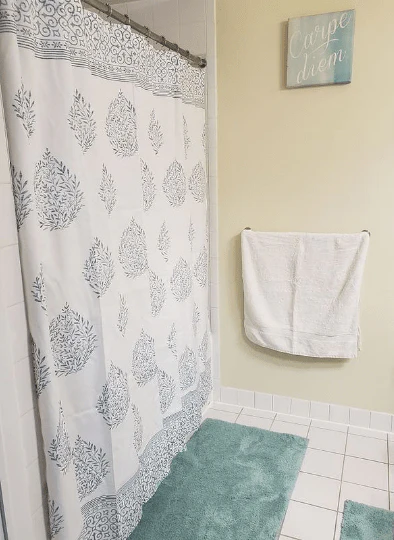 Teardrop Leaf Shower Curtain - Image 9
