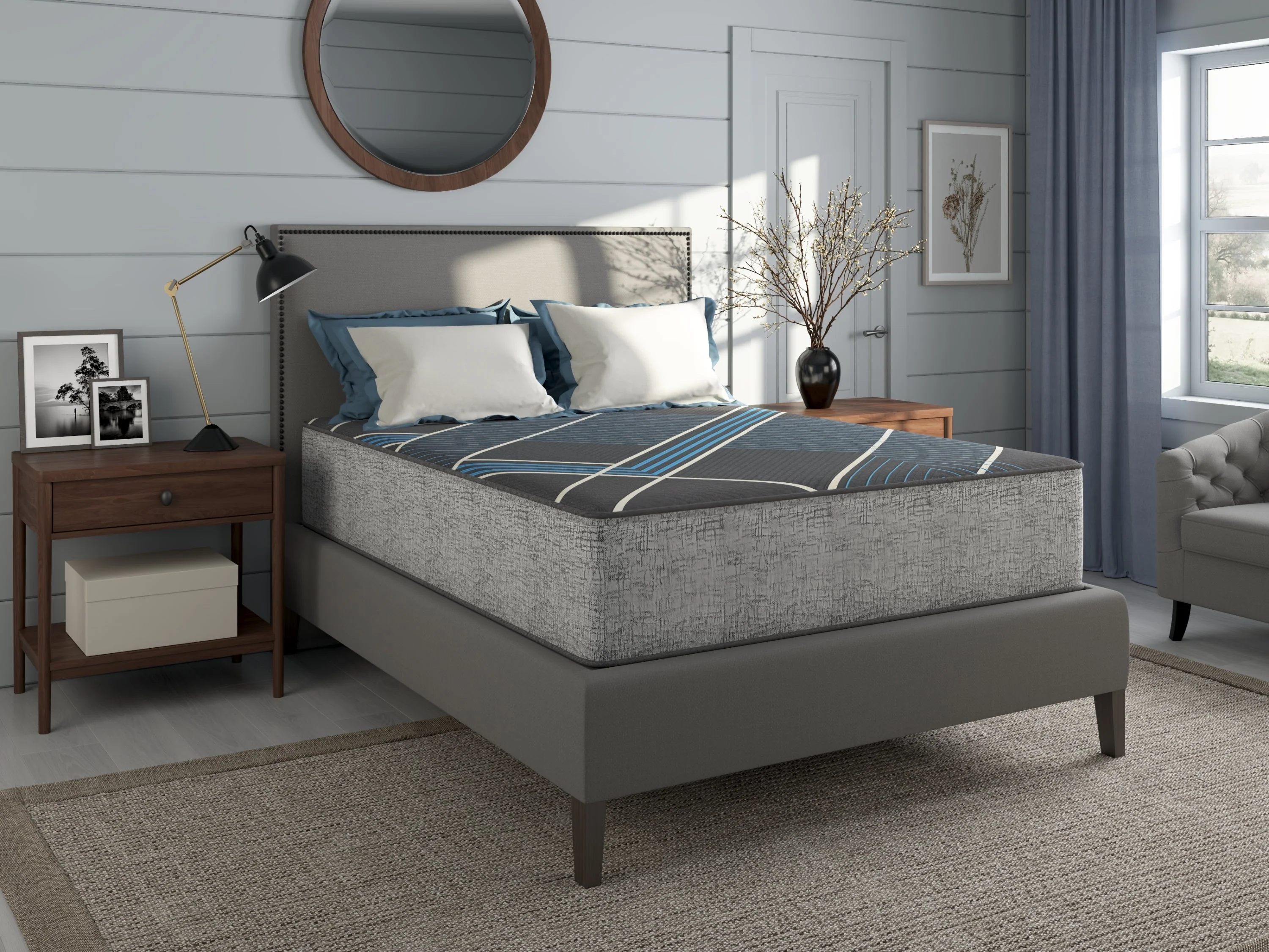 Tempagel by restonic 13' smooth top, lux firm mattress - Image 21