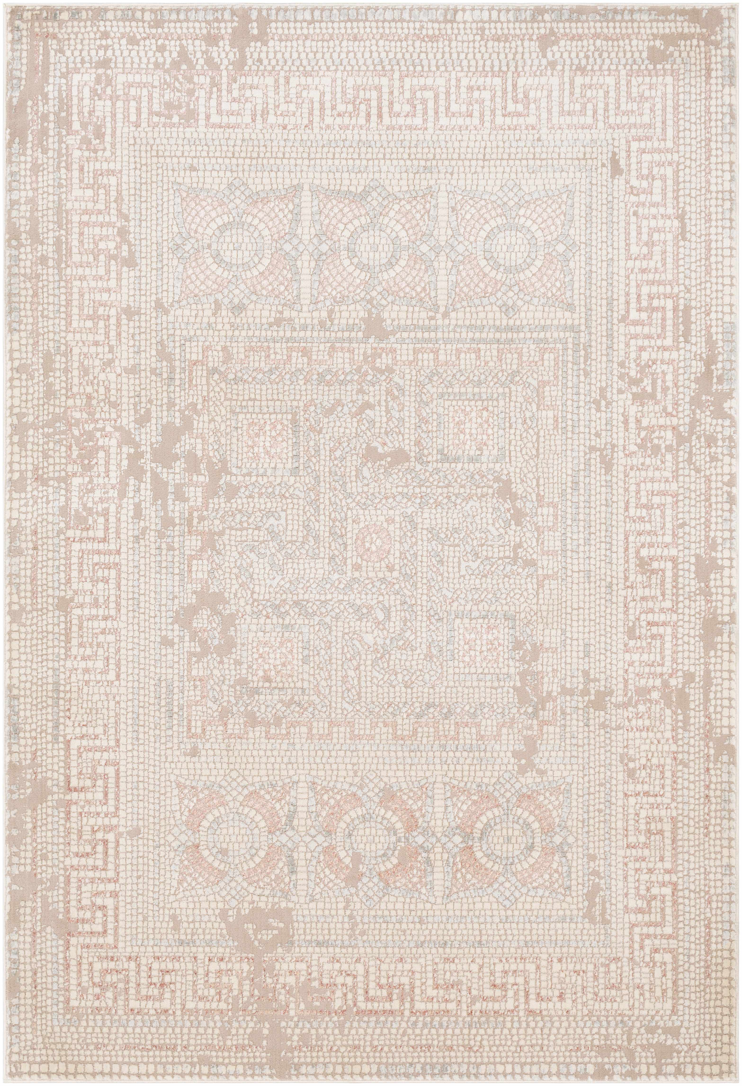Terlingua Blush Greek Mosaic Carpet - Clearance