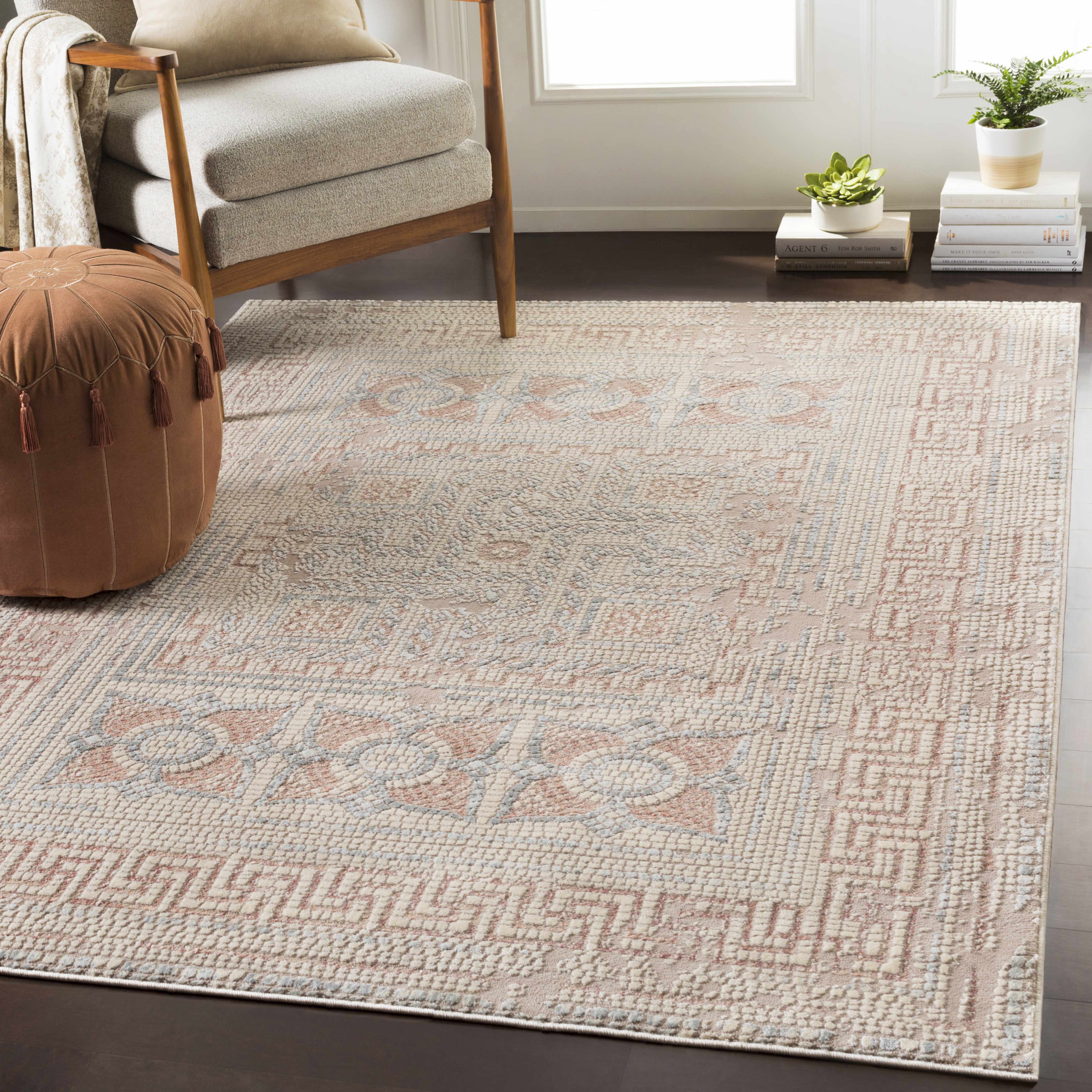 Terlingua Blush Greek Mosaic Carpet - Clearance - Image 3