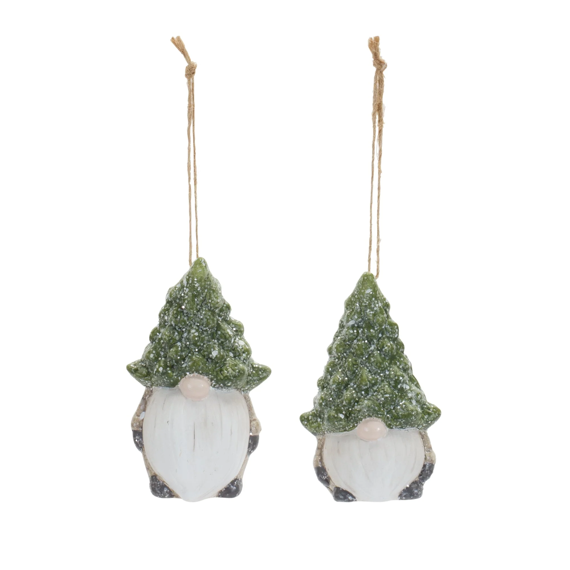 Terra Cotta Gnome with Pine Tree Hat Ornament (Set of 6) - Image 2