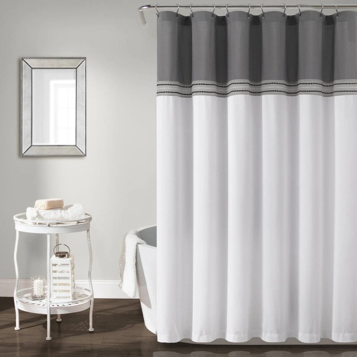 Terra Embroidery Shower Curtain - Image 2