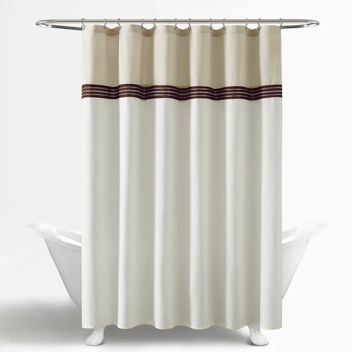 Terra Embroidery Shower Curtain - Image 3