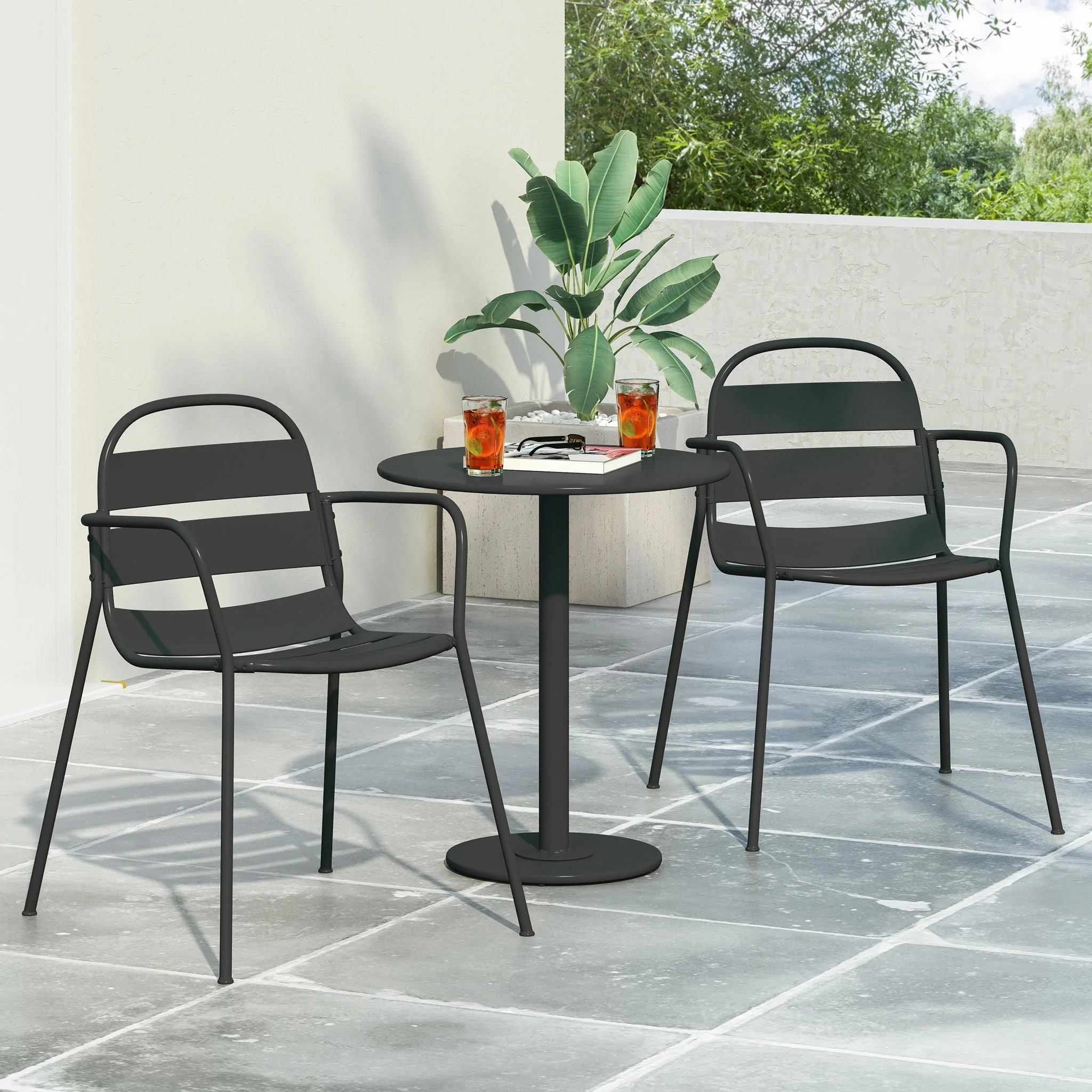 Terra Nova - Bistro Set - Matte Black - Image 4