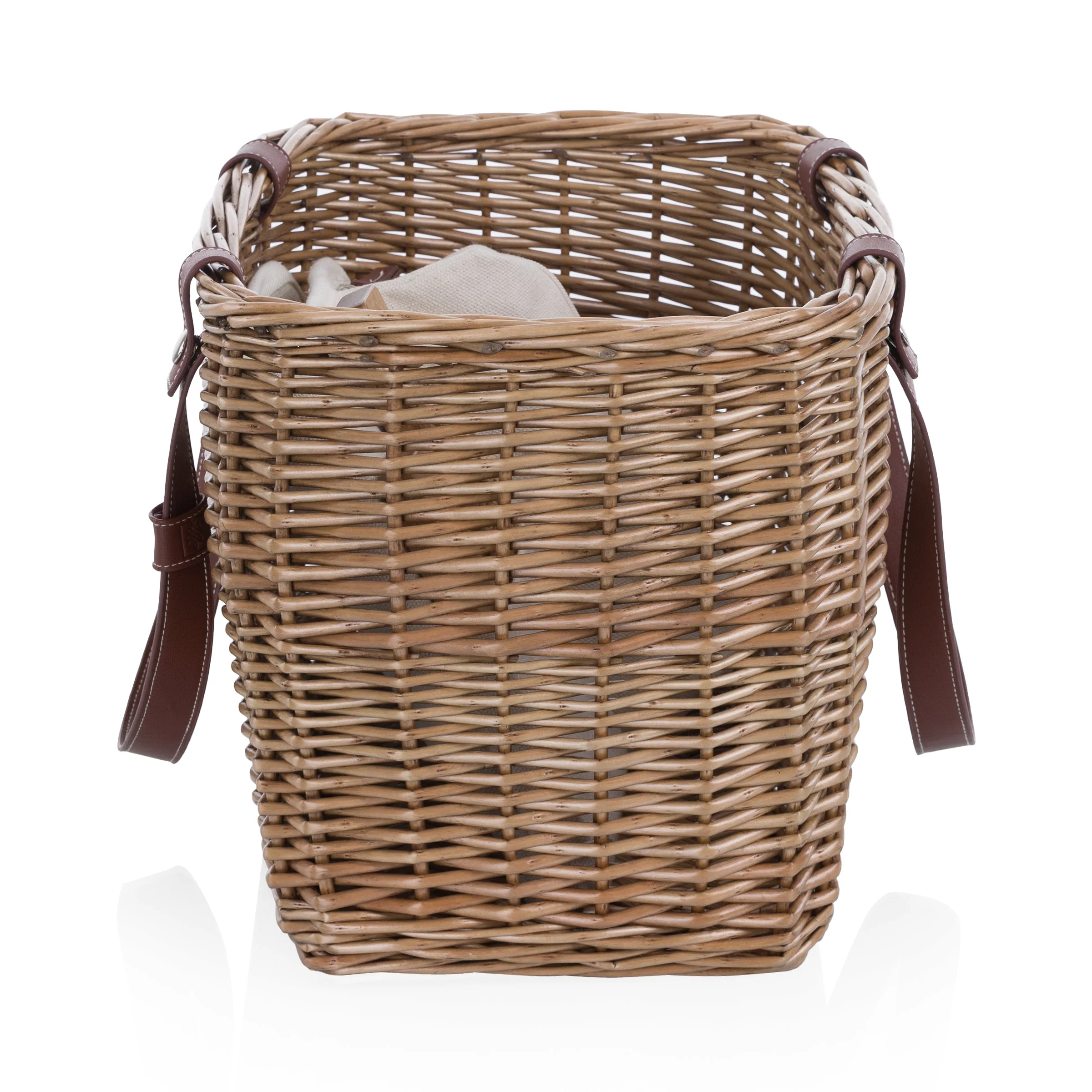 Terrabella Earth Friendly Handwoven Picnic Basket Set for 2 - Image 10